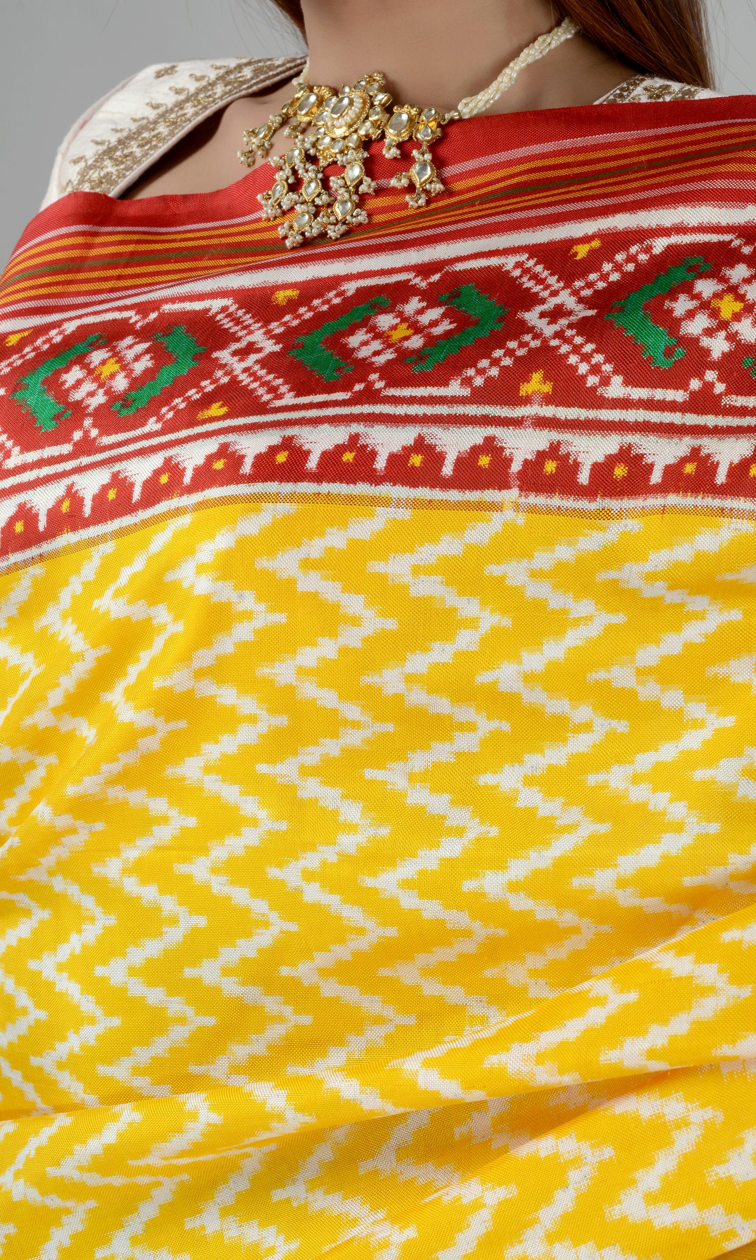Double Ikat Patola Saree Laheriya