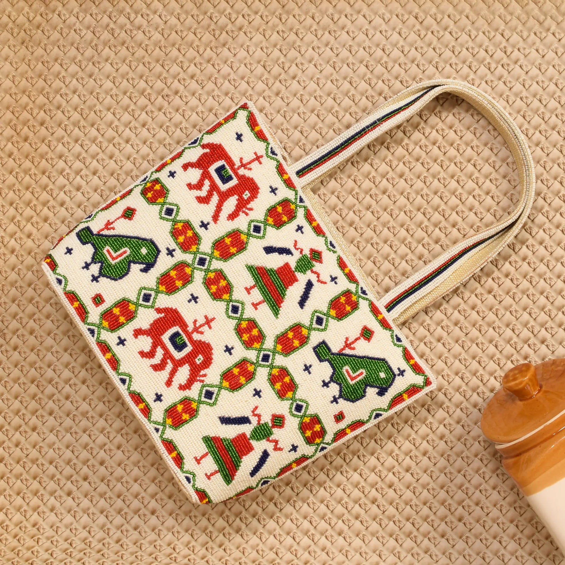 Patola Beaded Handbag
