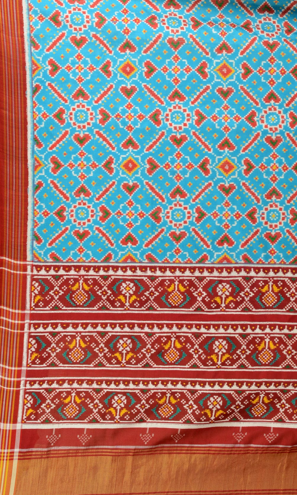 Double Ikat Patola Saree Manekchowk