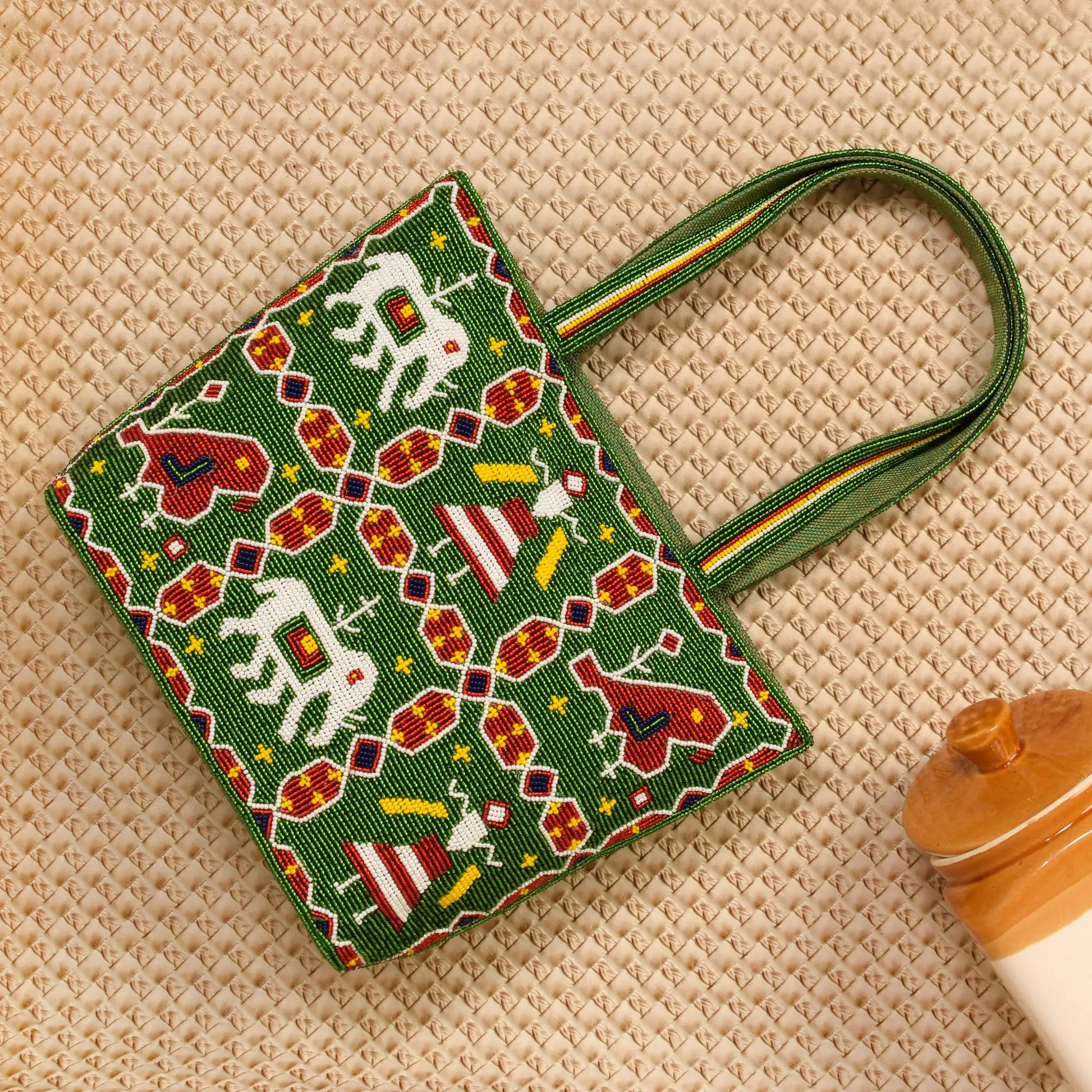 Patola Beaded Handbag