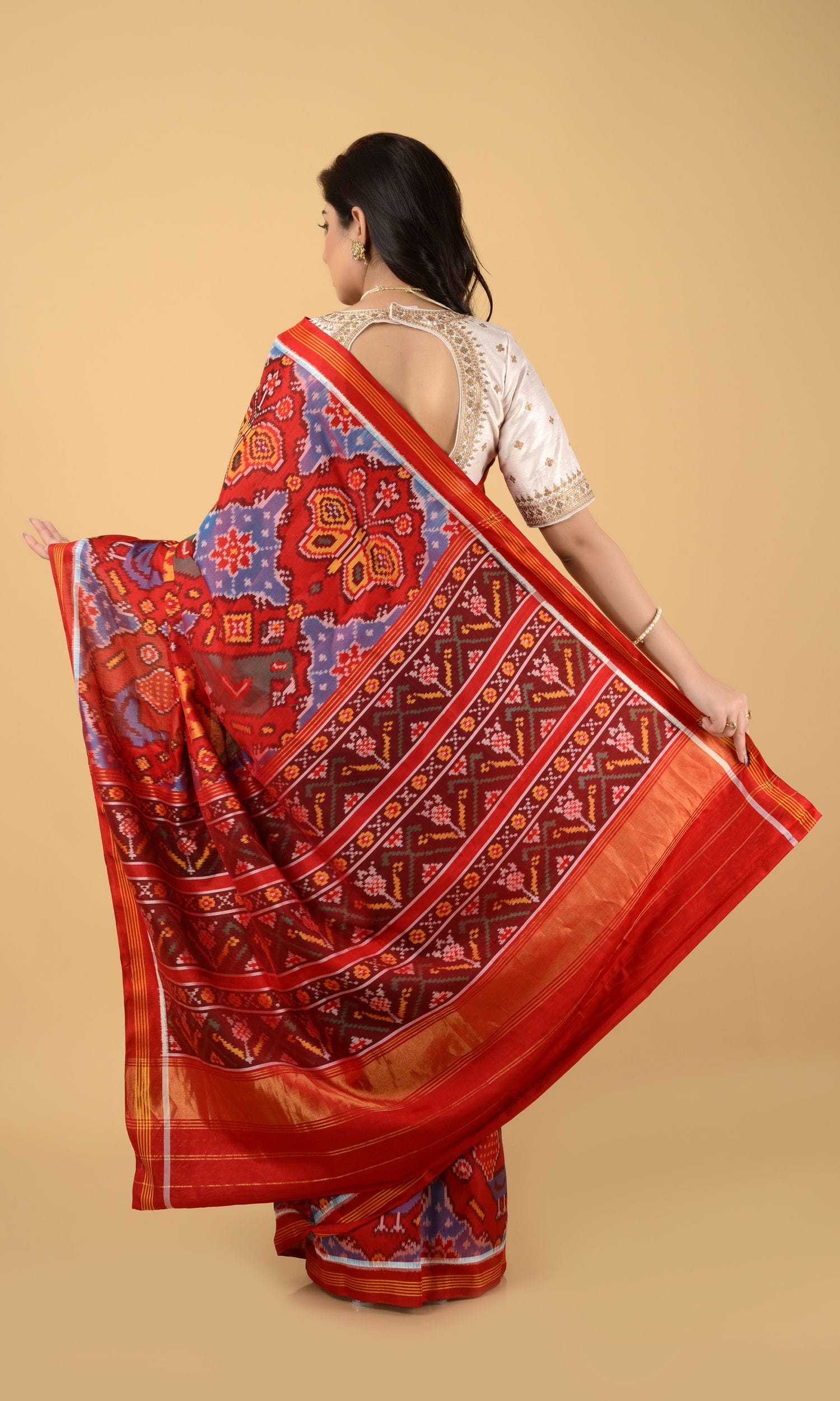 Single Ikat Patola Saree Patola Motifs