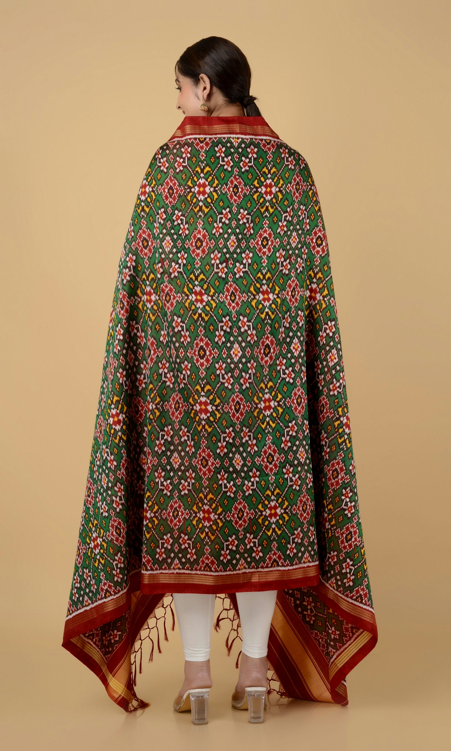 Twill Weave Patola Dupatta Nau Ratan