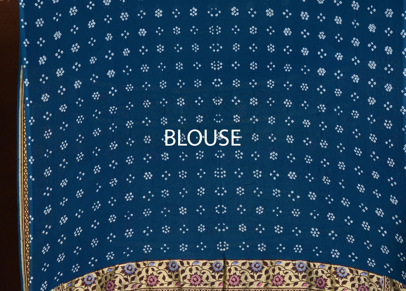 Banarasi Paithani Jaal Weave Bandhani Saree