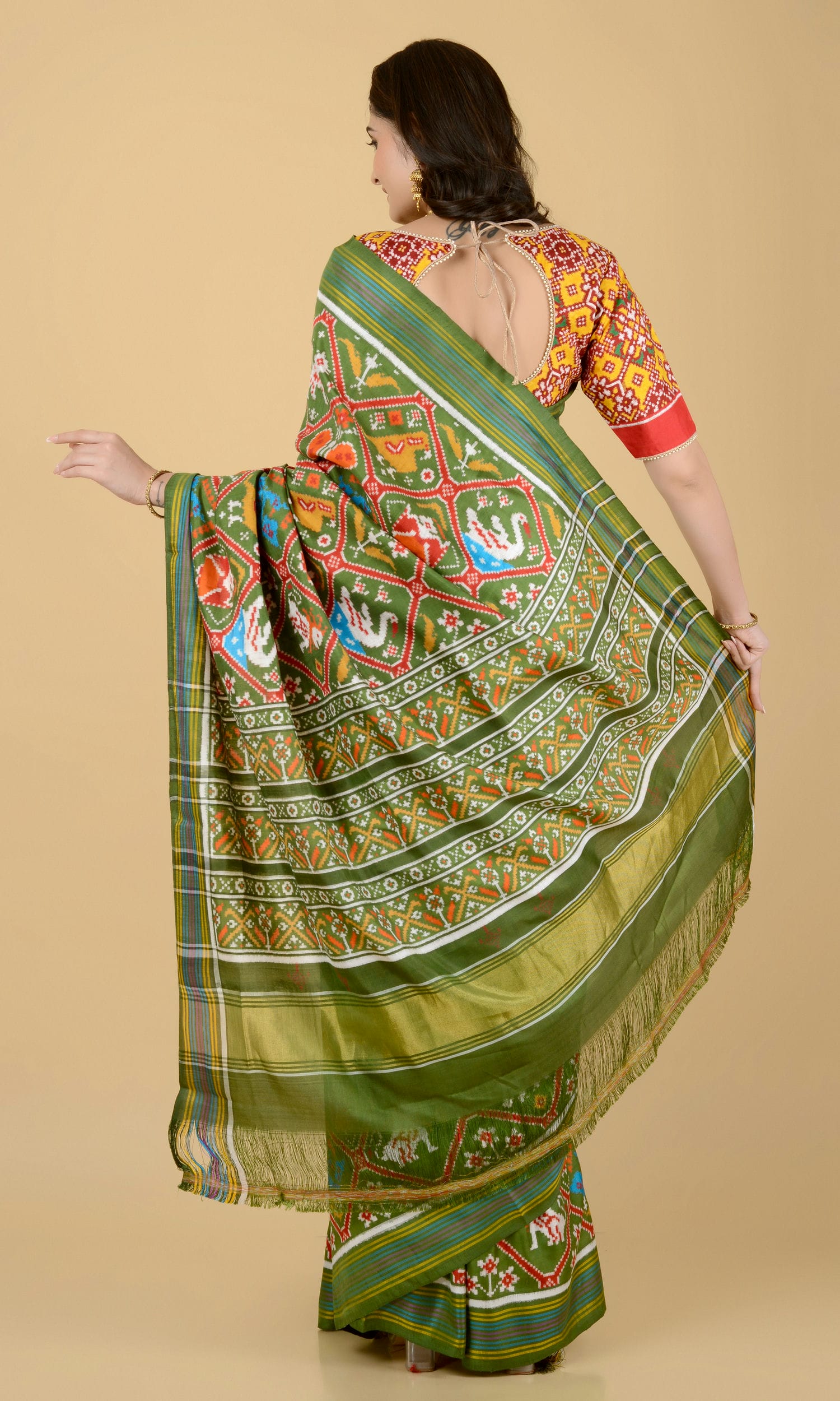 Double Ikat Patola Saree 9 Motif