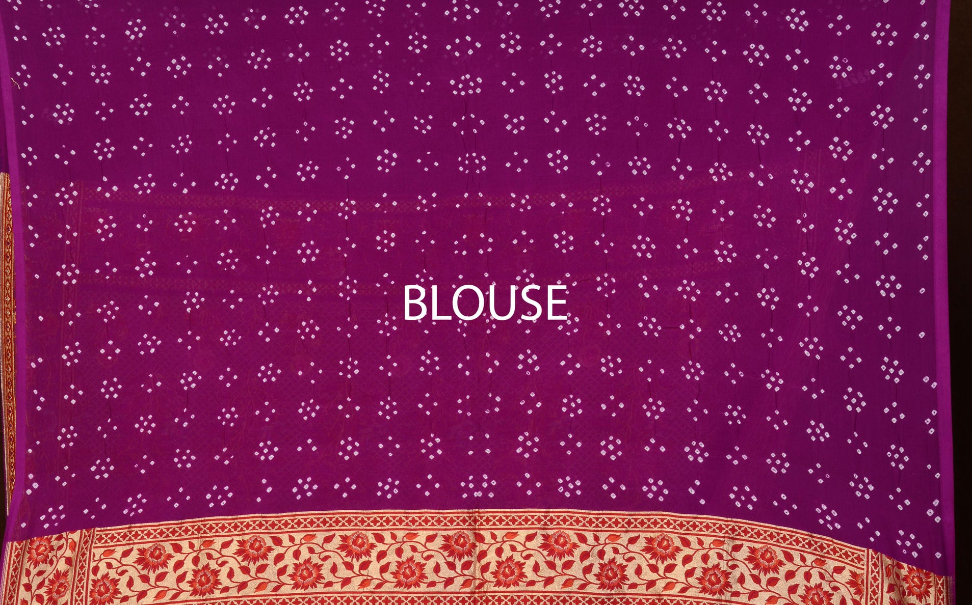 Banarasi Paithani Jaal Weave Bandhani Saree