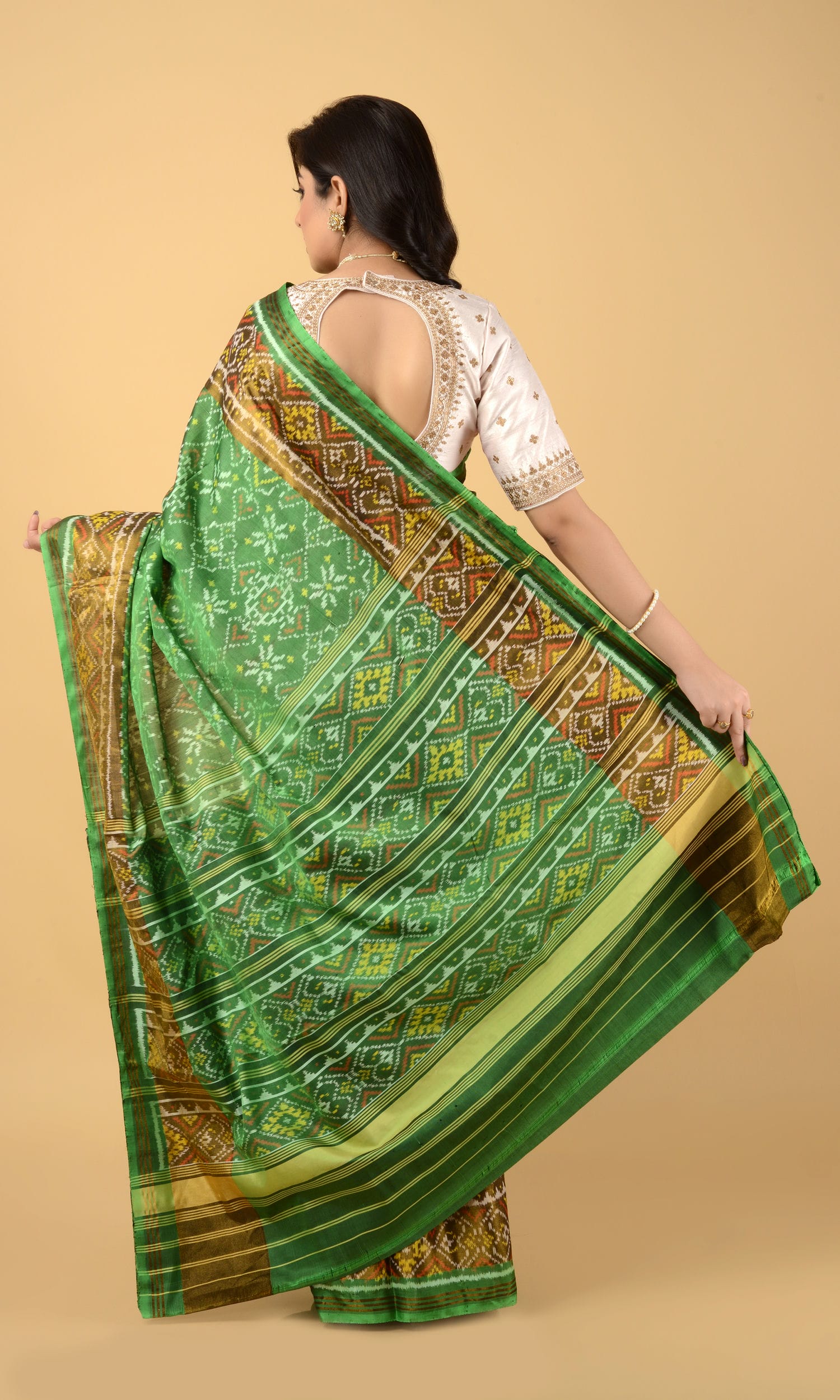 Rajkoti Patola Saree Manekchowk Flower