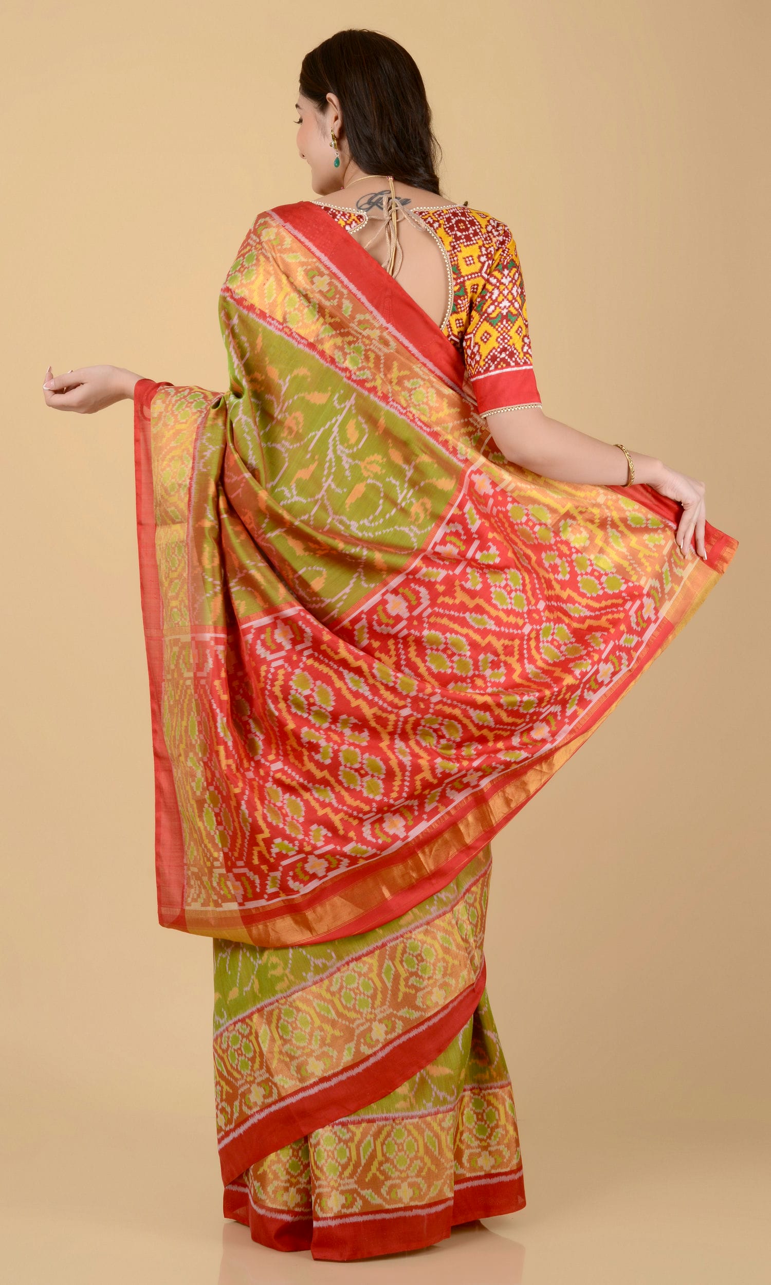 Rajkoti Patola Saree Jaal