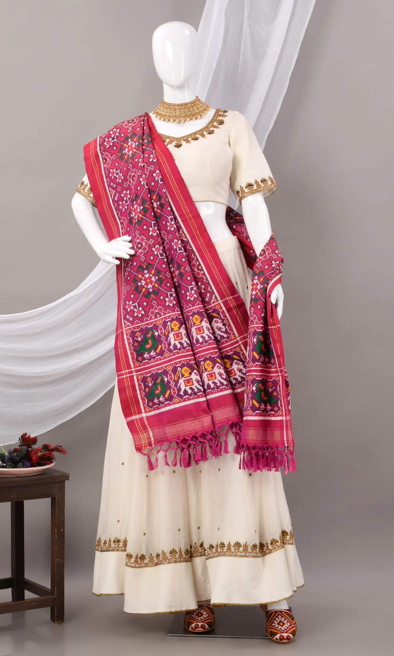 Double Ikat Patola Dupatta