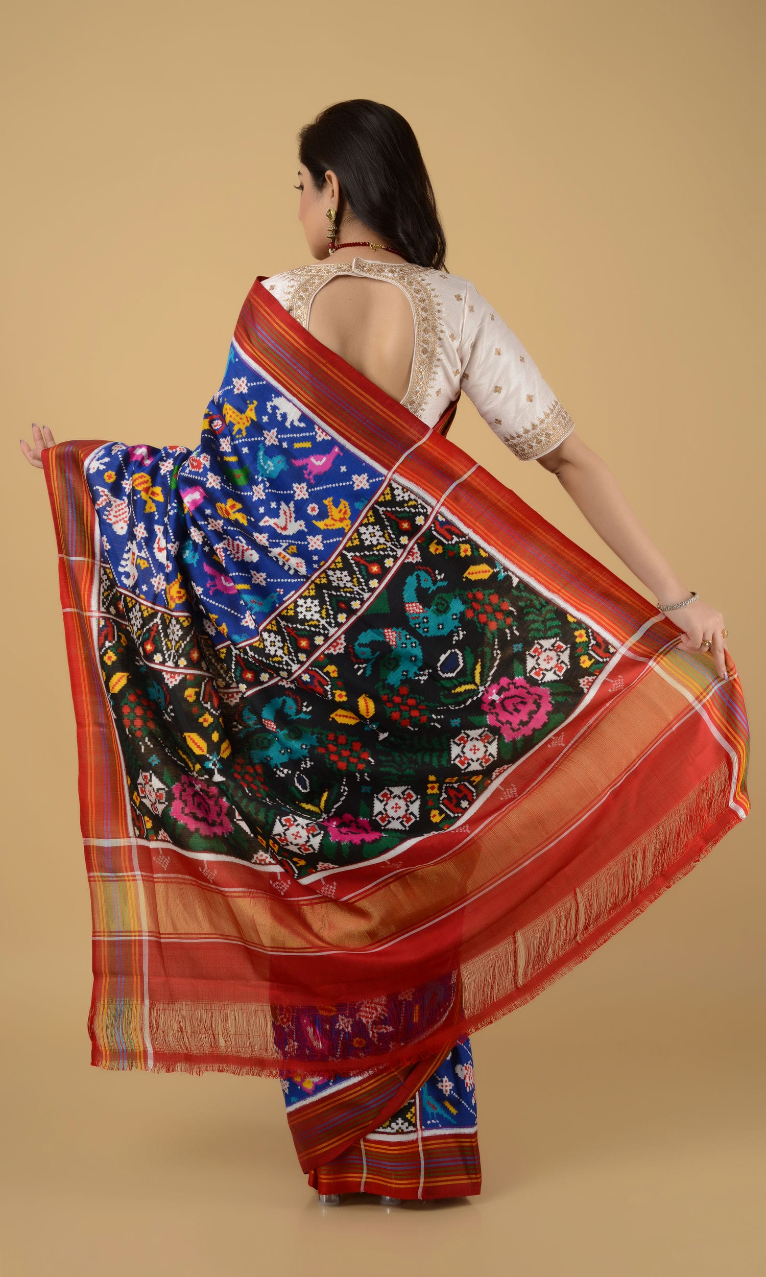Double Ikat Patola Saree 17 Motifs