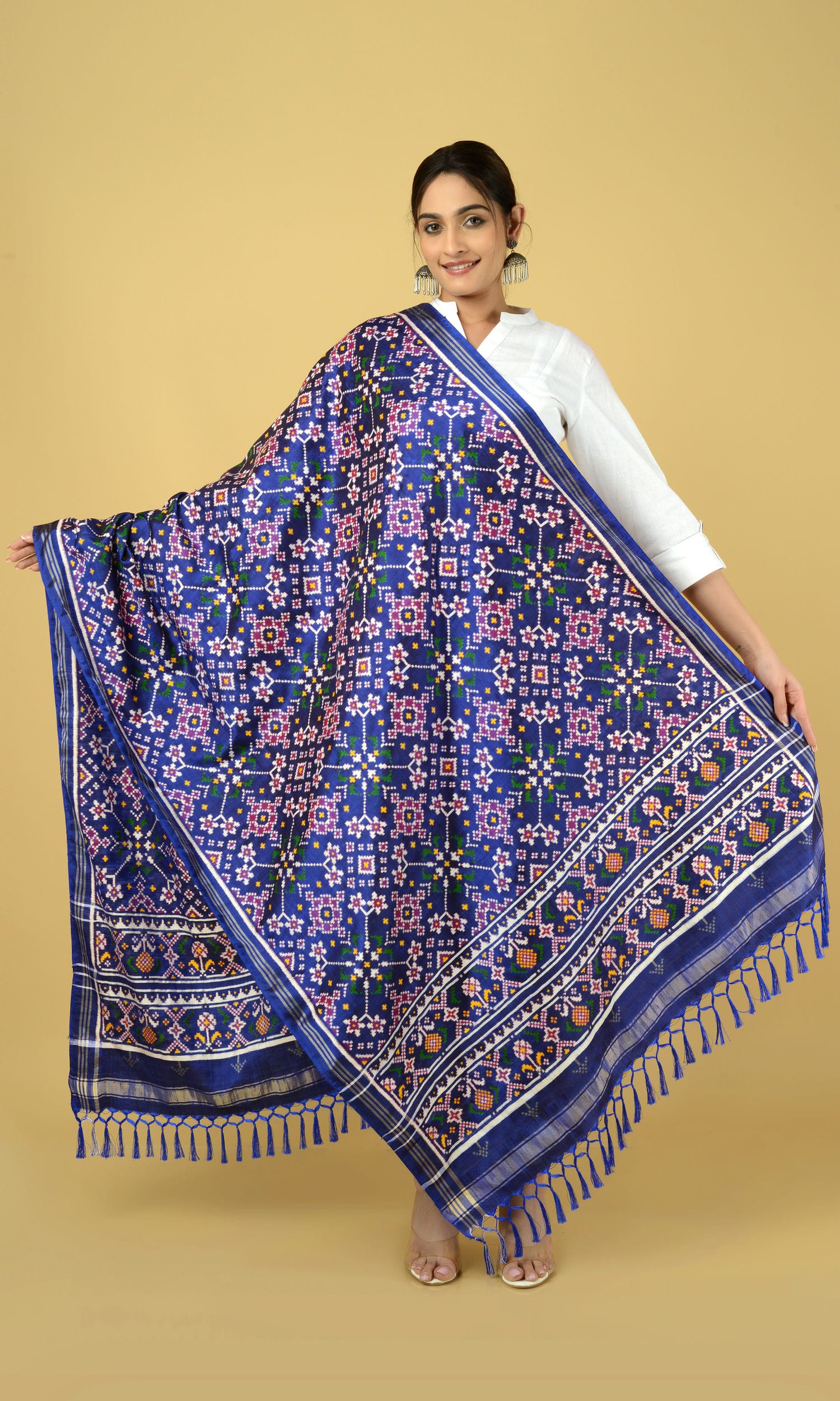Double Ikat Patola Dupatta Nau Ratan