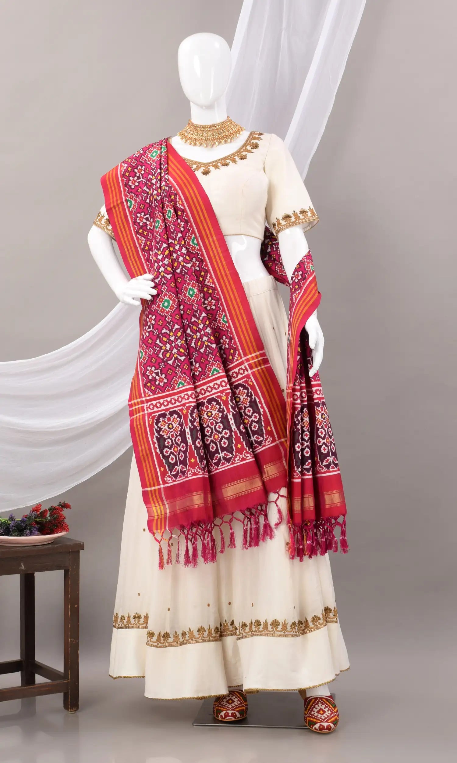 Double Ikat Patola Dupatta