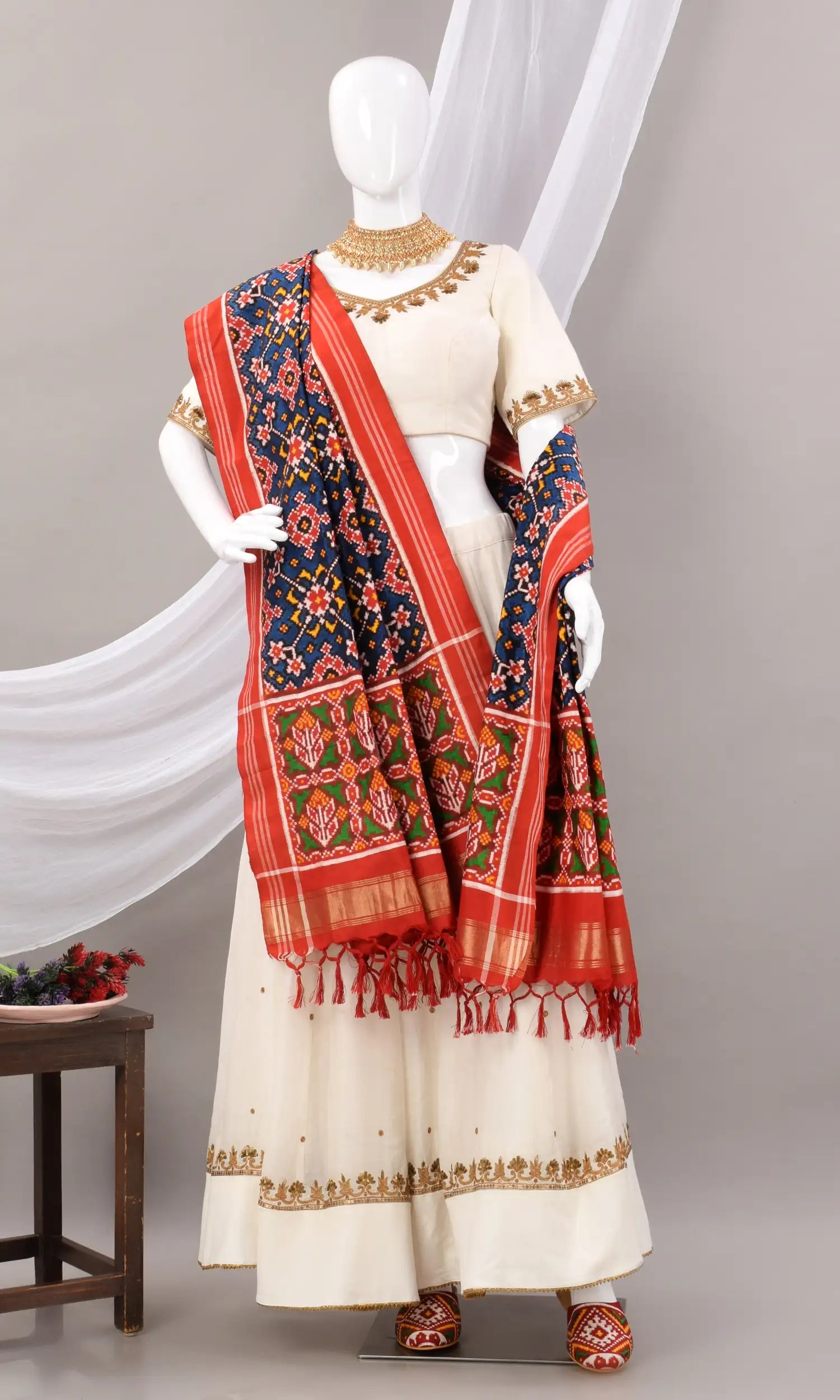 Double Ikat Patola Dupatta