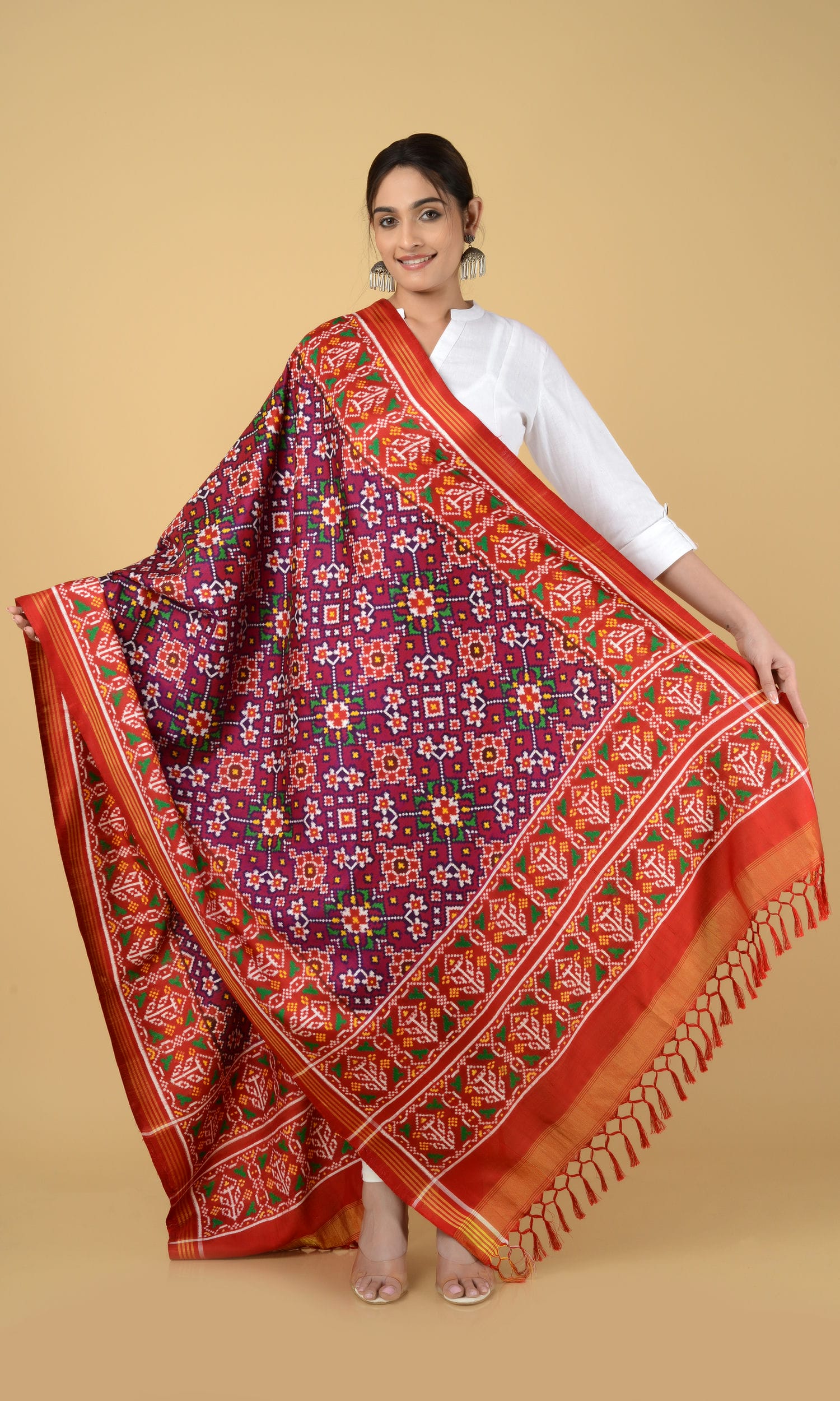 Double Ikat Patola Dupatta Nau Ratan