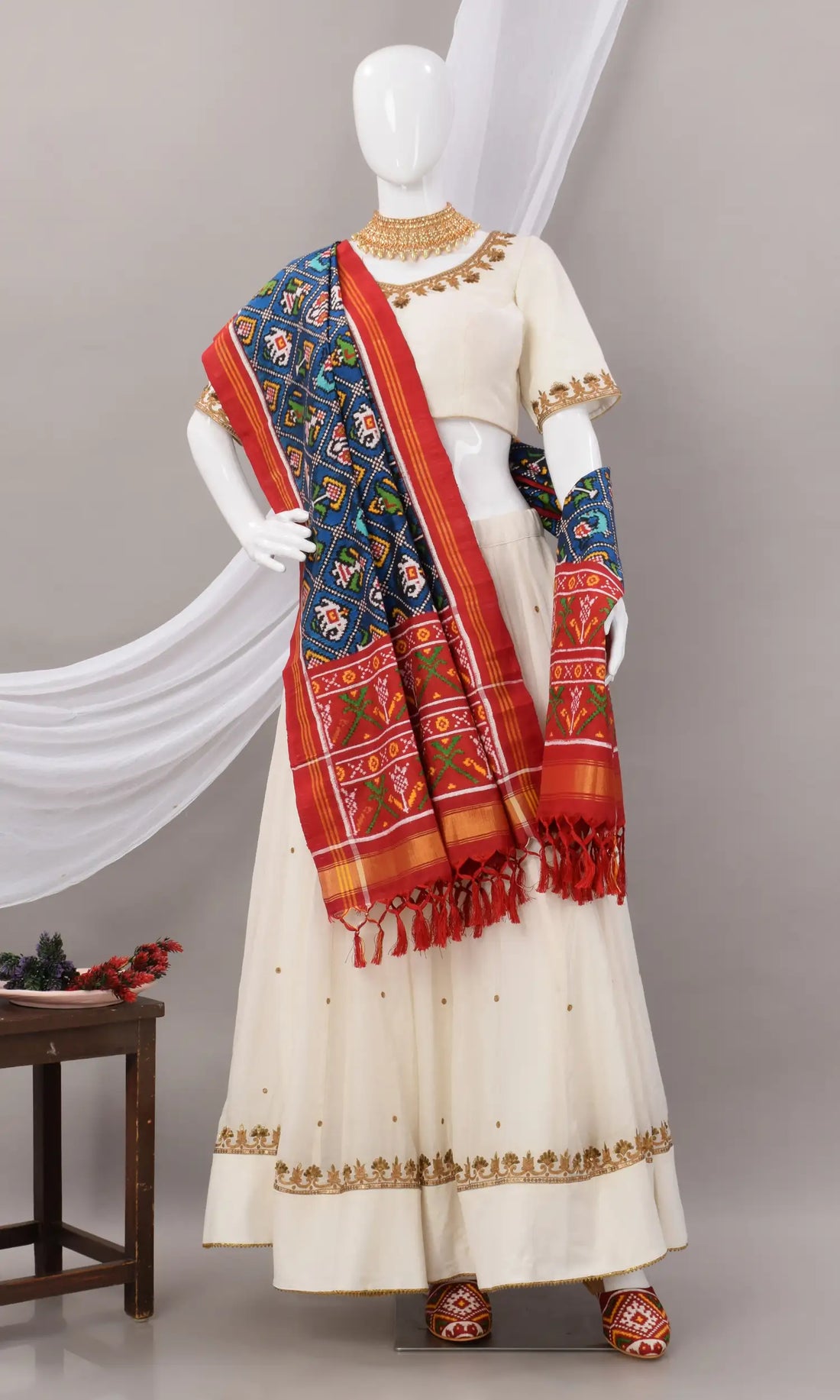 Double Ikat Patola Dupatta