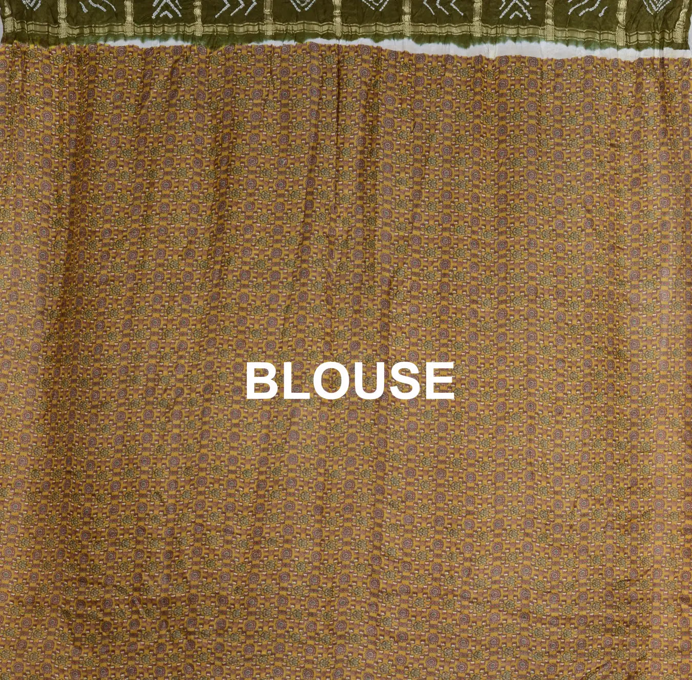 Gaji Zari Chex Bandhani Saree