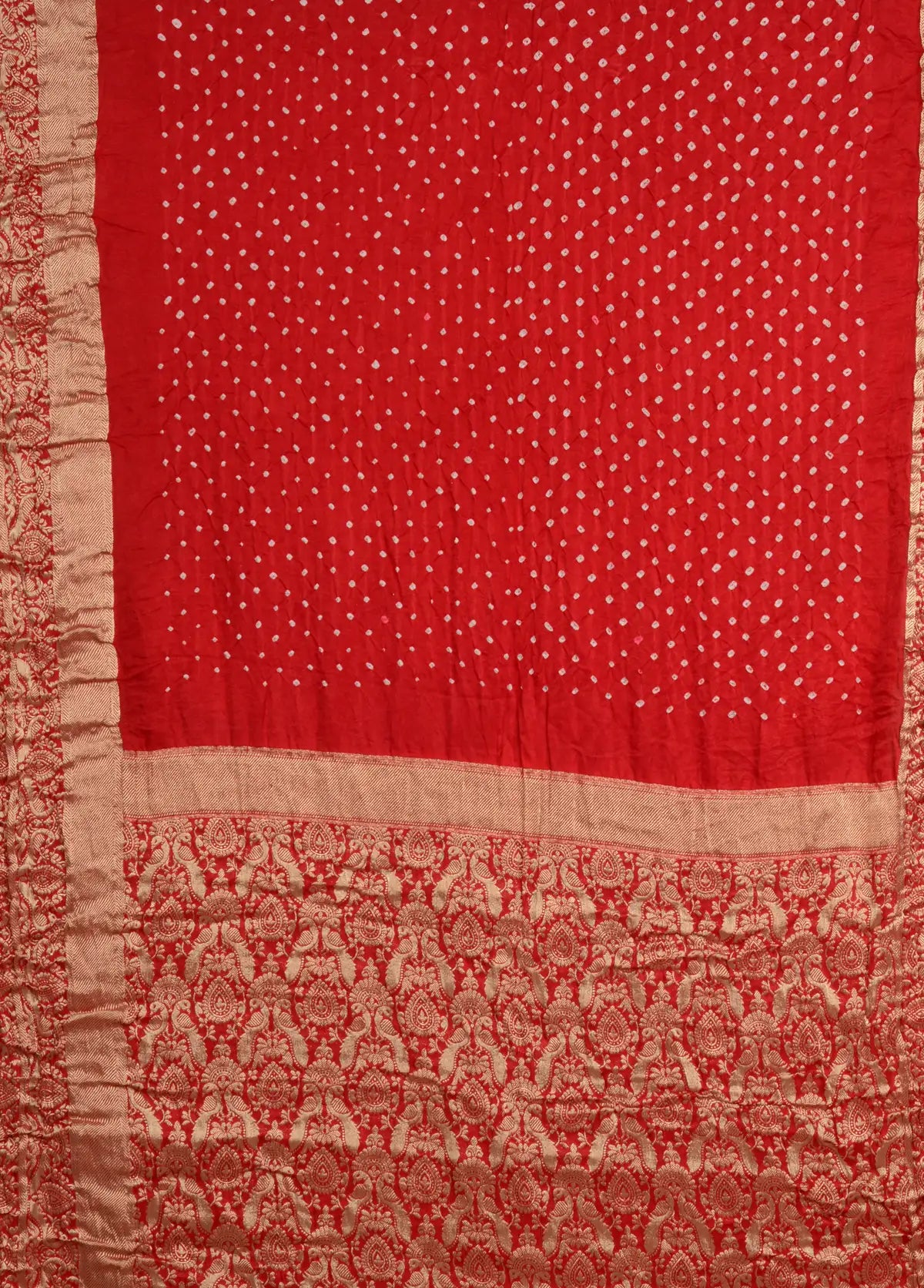 Gaji Kanjiwaram Bandhani Saree