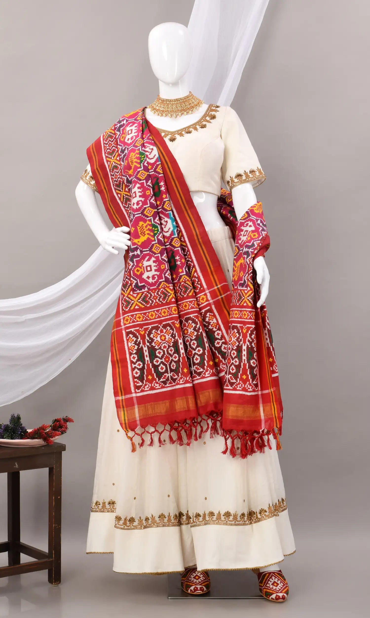 Double Ikat Patola Dupatta