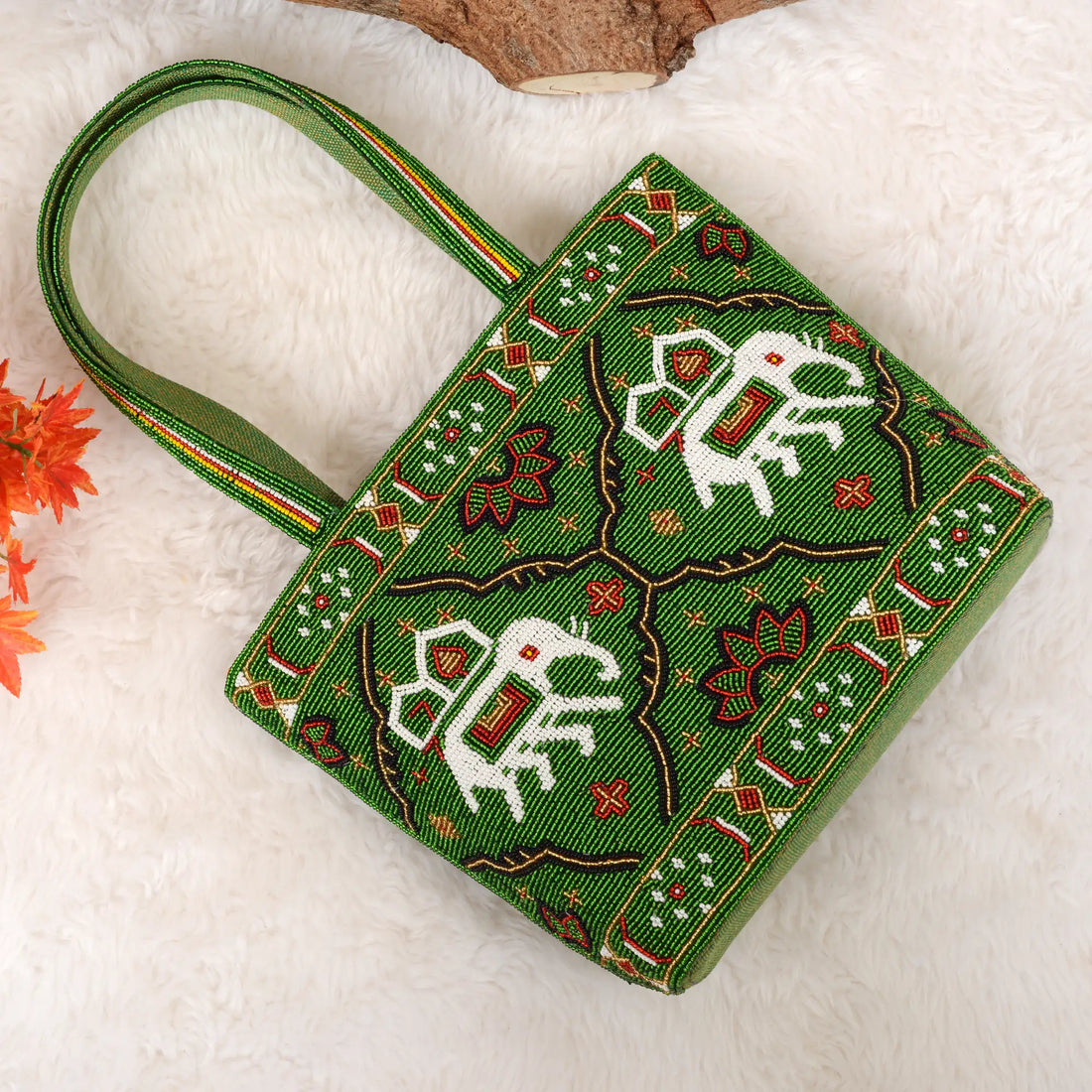 Patola Beaded Handbag