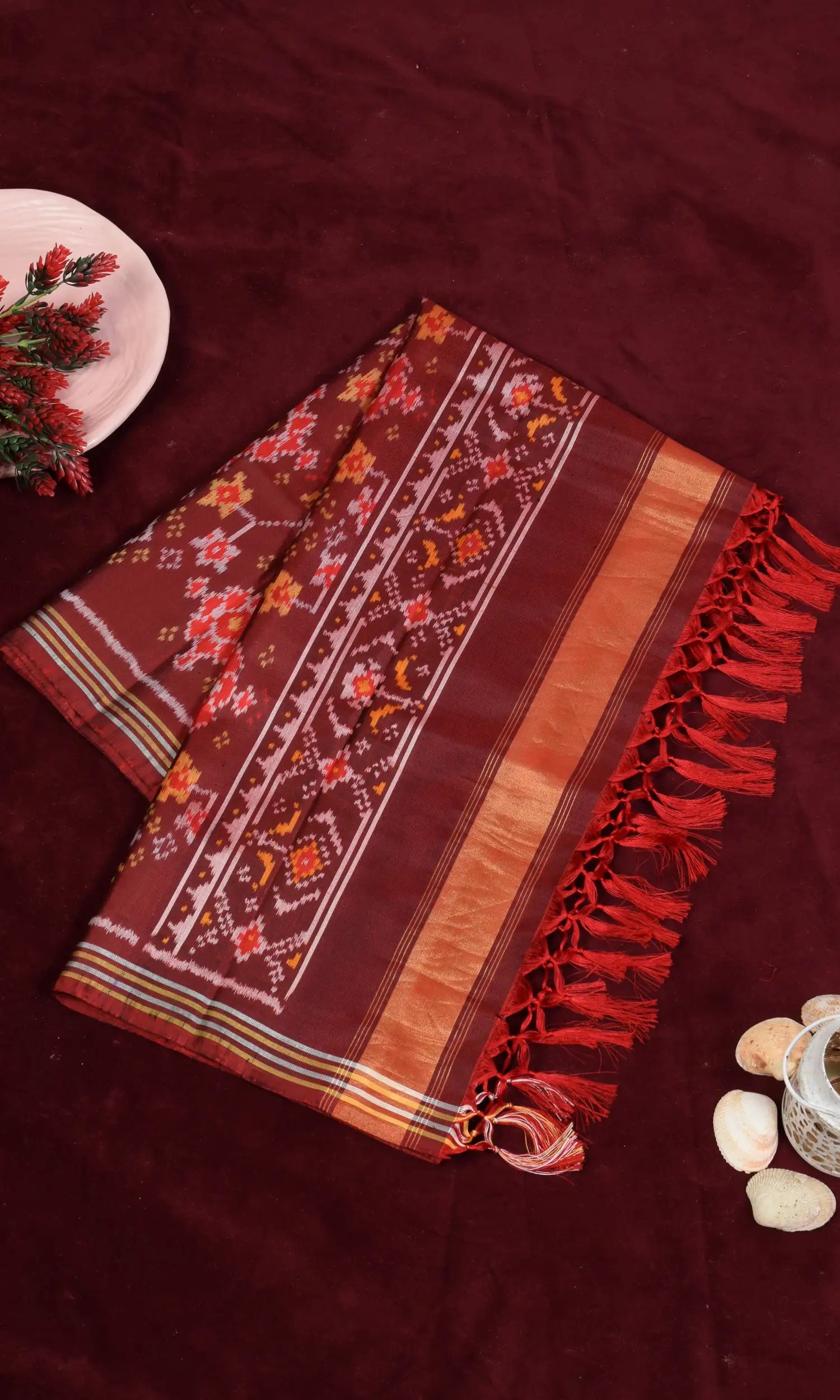 Single Ikat Patola Dupatta