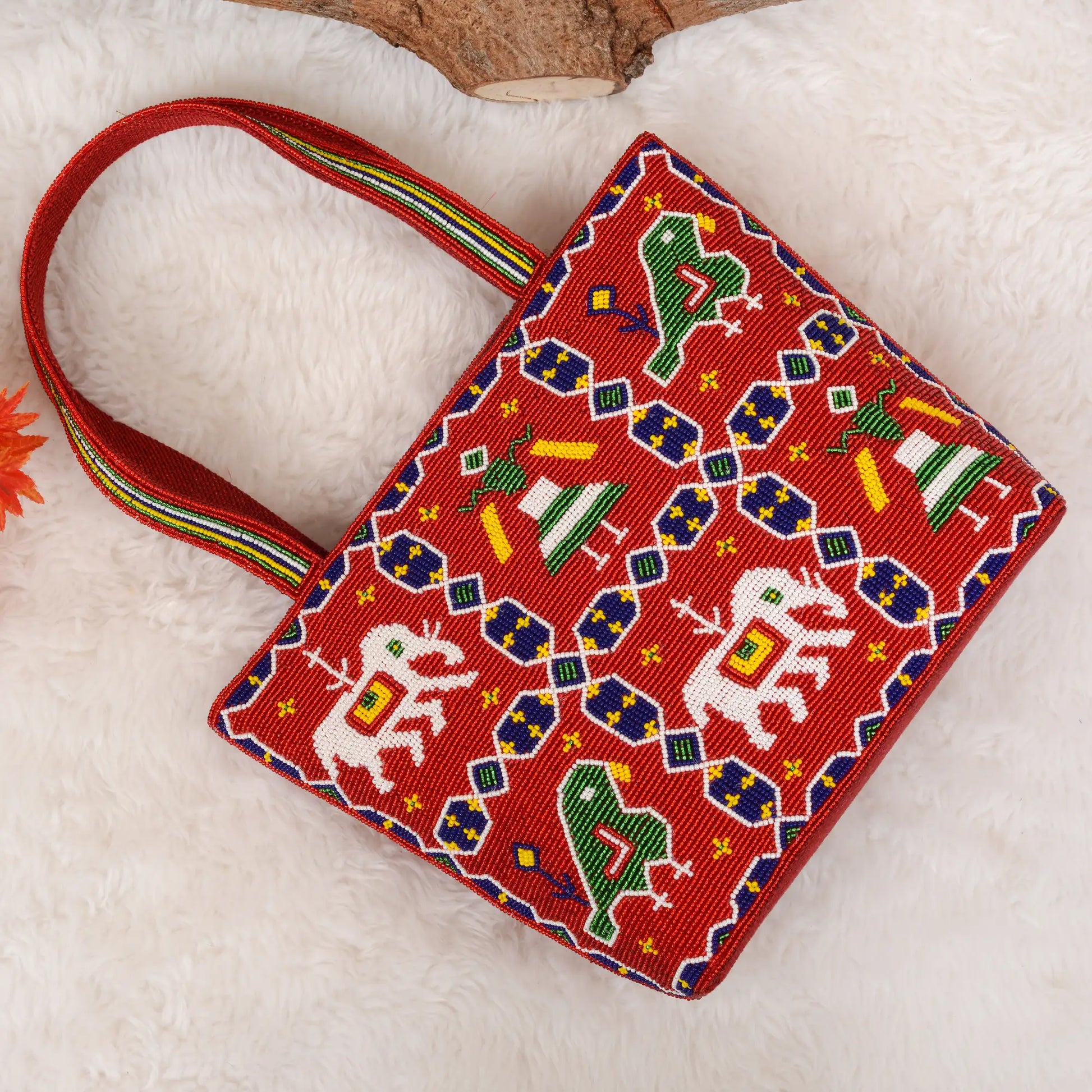 Patola Beaded Handbag