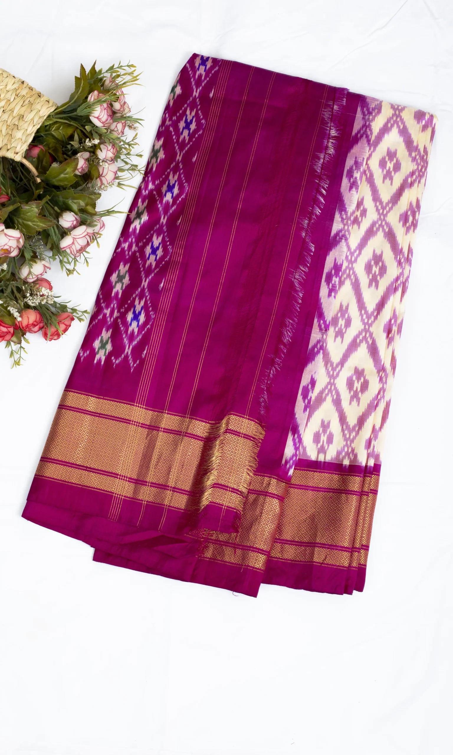 Pochampally Ikat Patola Saree