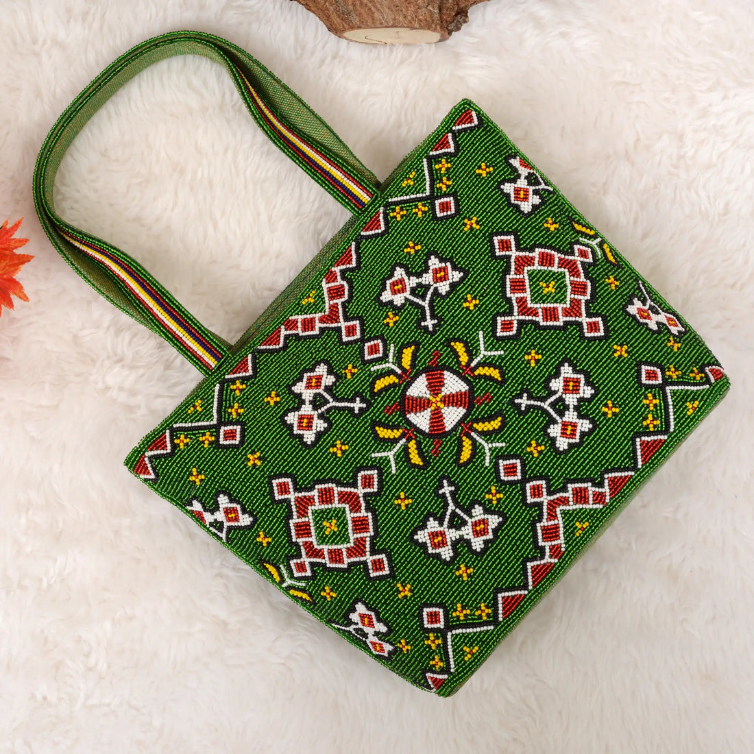 Patola Beaded Handbag