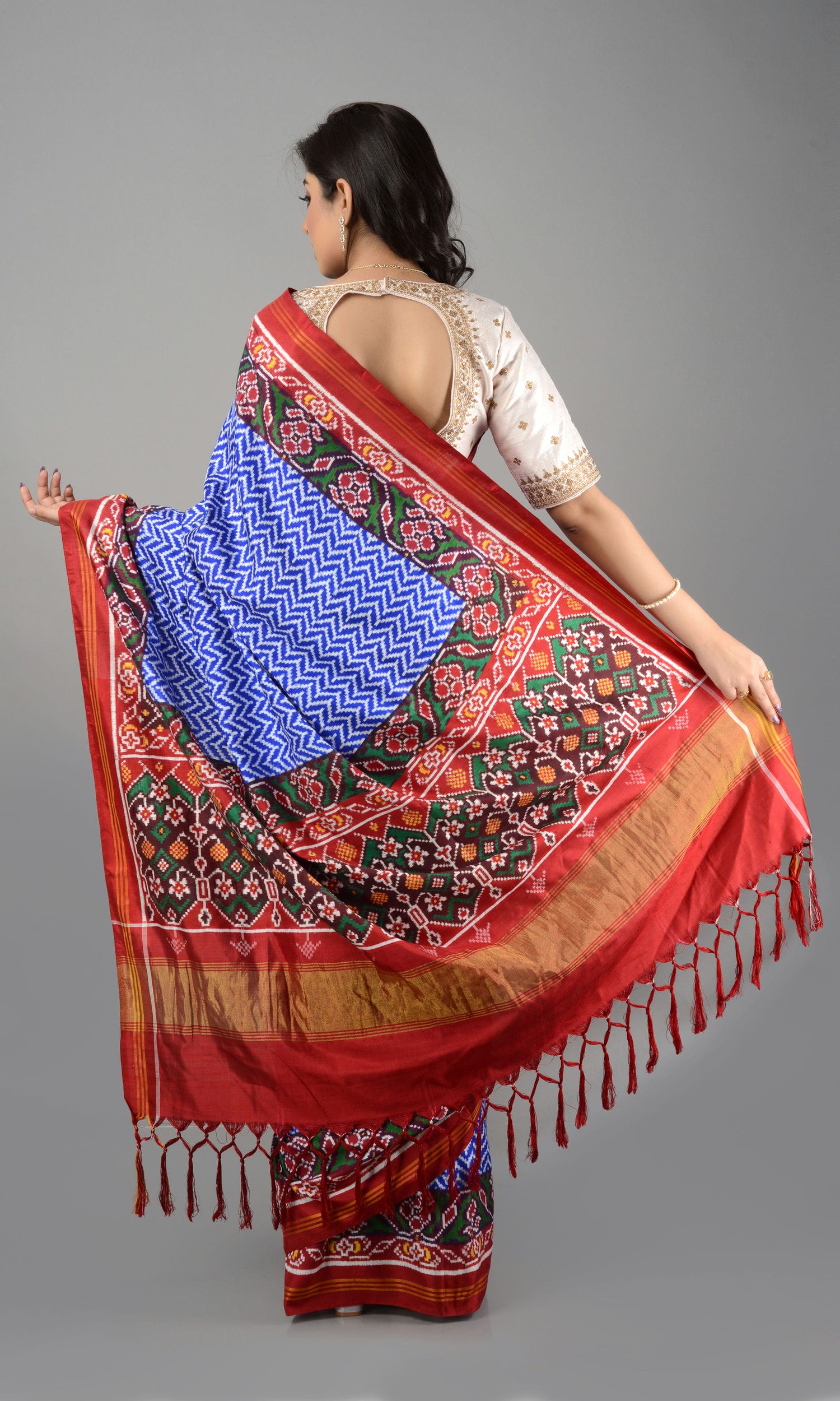 Double Ikat Patola Saree Laheriya