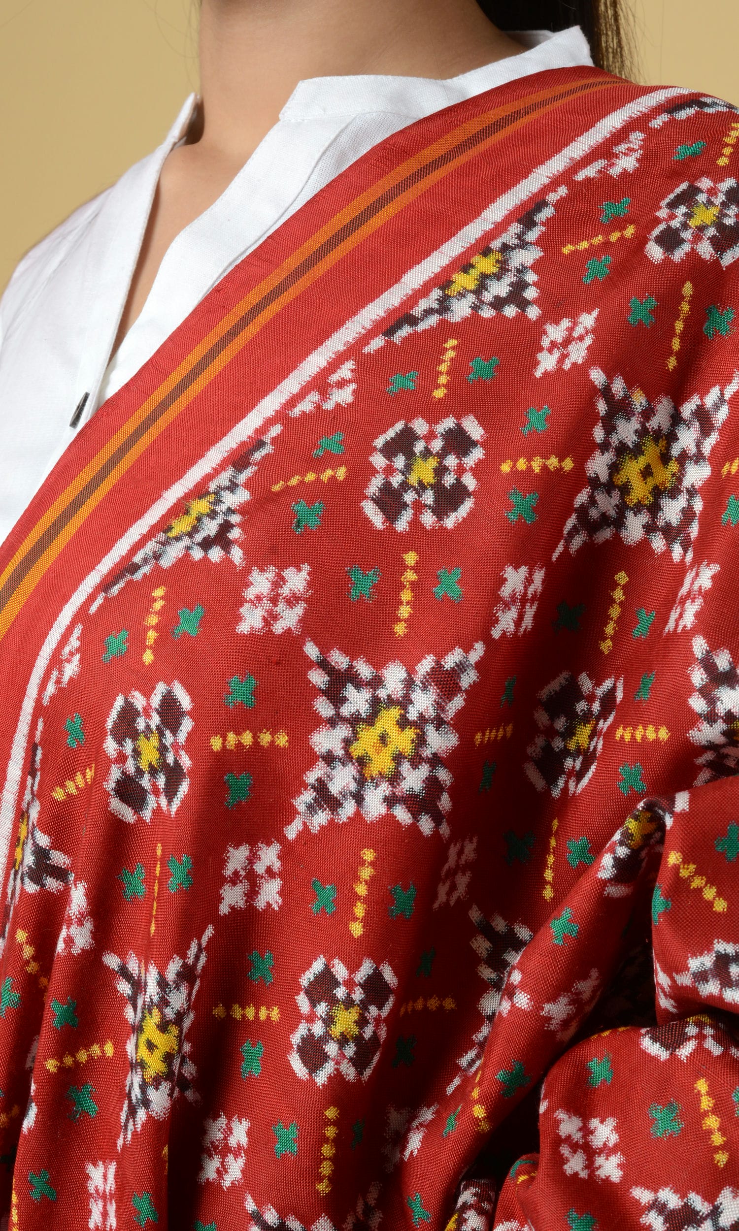 Double Ikat Patola Dupatta Chanda Chhabdi