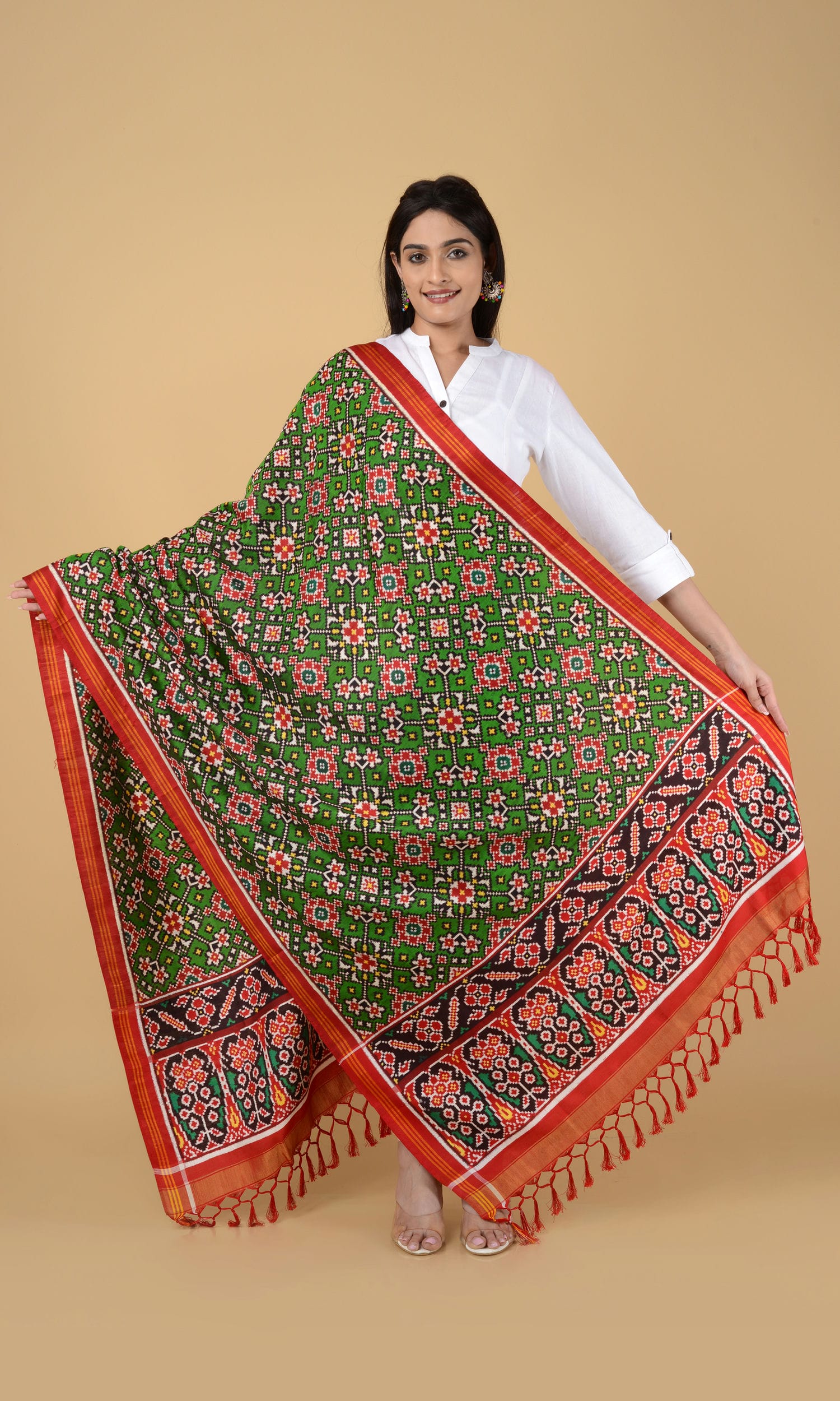 Double Ikat Patola Dupatta Nau Ratan