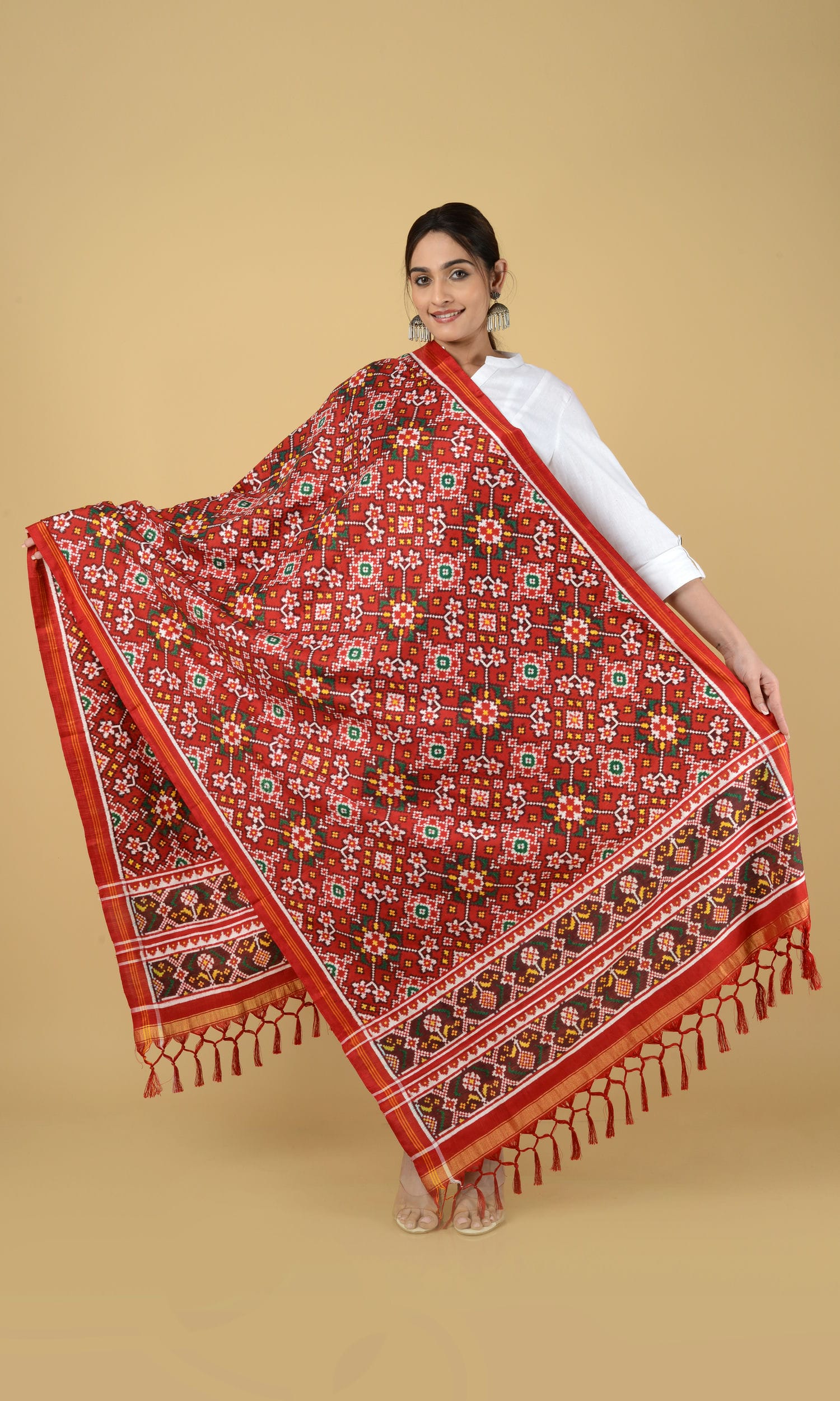 Double Ikat Patola Dupatta Nau Ratan