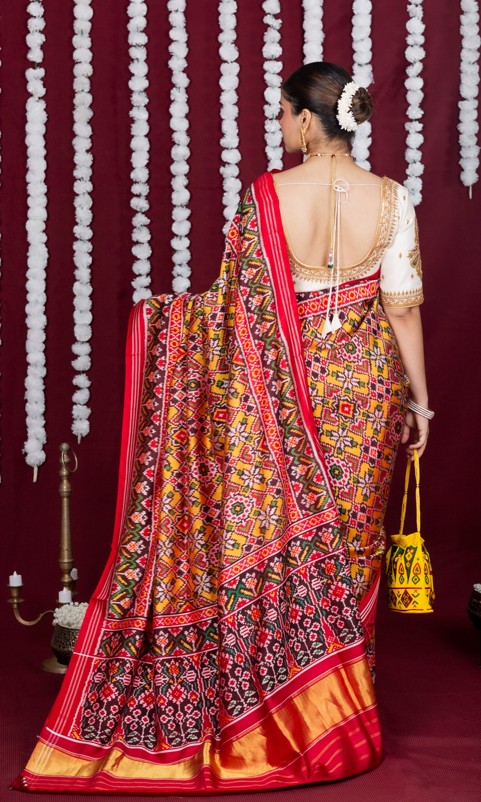 Twill Weave Patola Saree