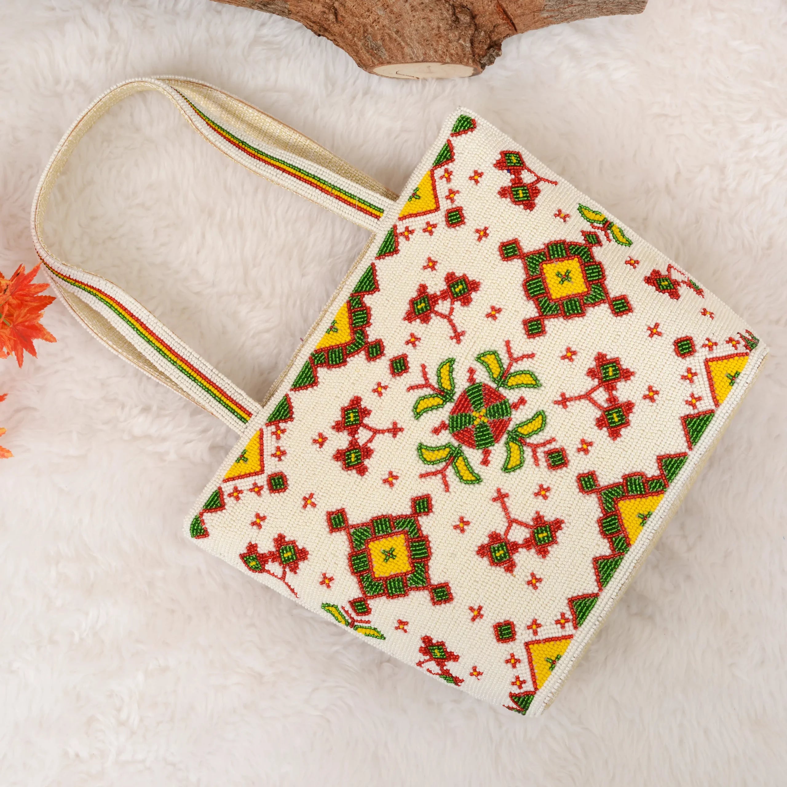 Patola Beaded Handbag