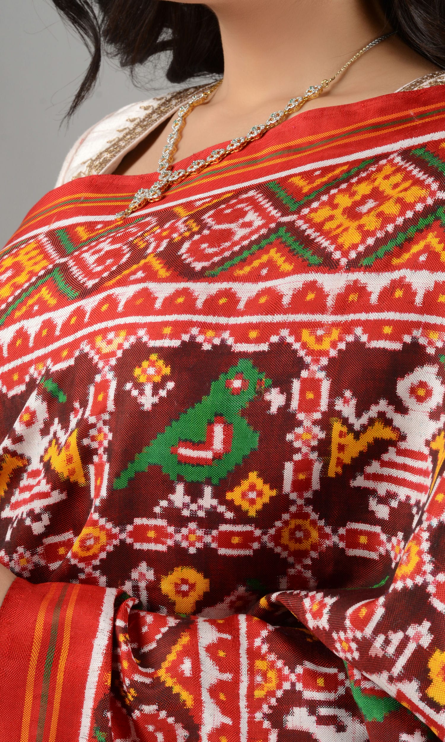 Double Ikat Patola Saree Nari kunj