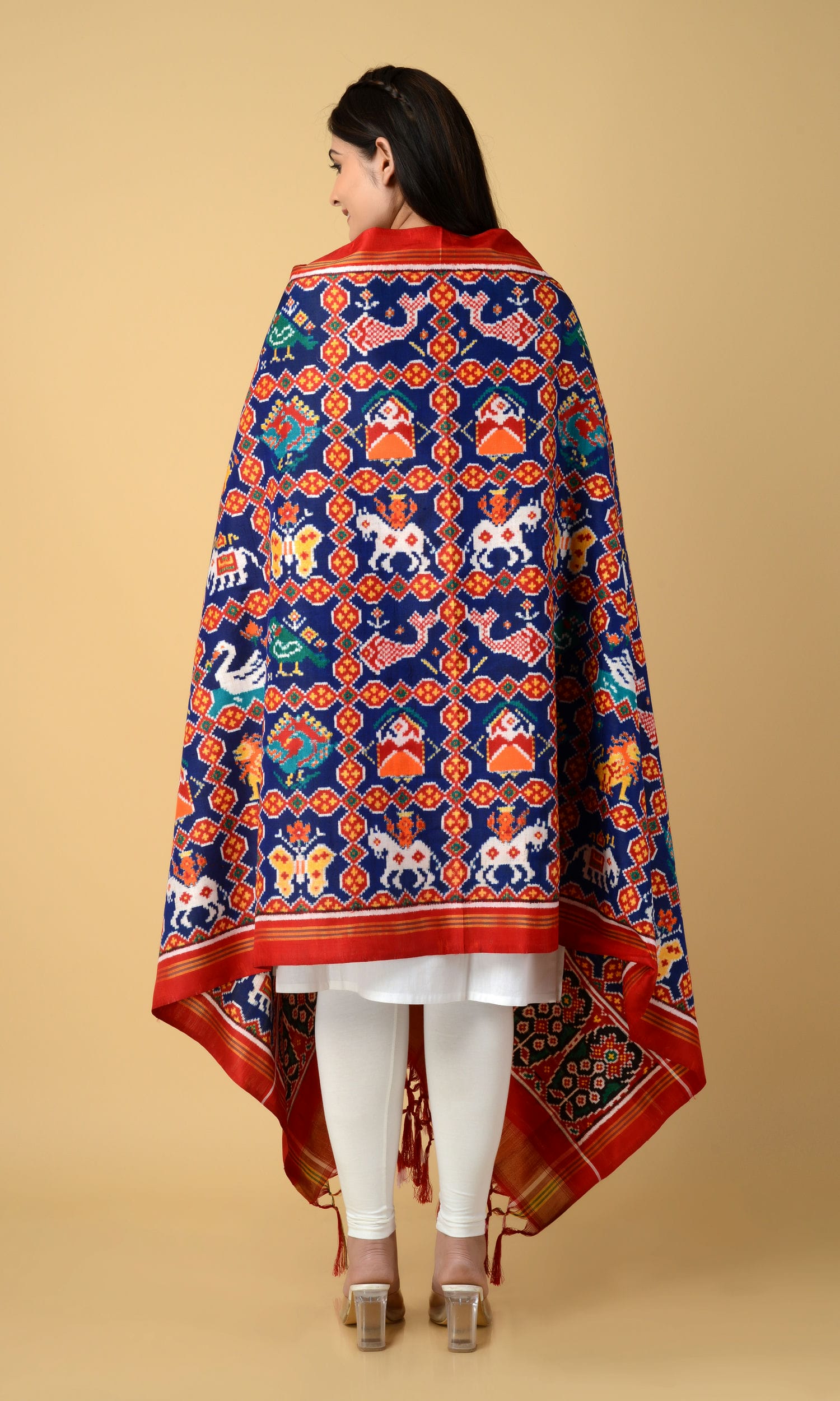 Double Ikat Patola 9 Motif Dupatta
