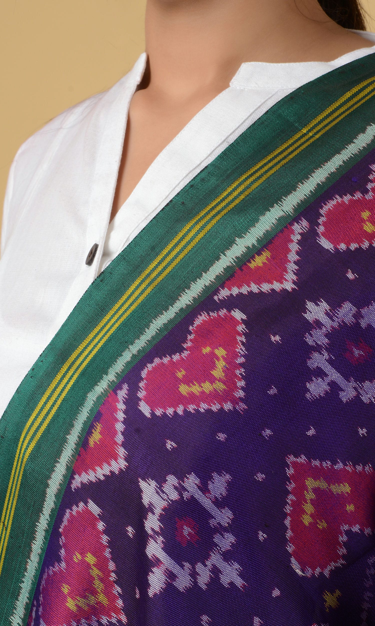 Single Ikat Patola Dupatta Pan Chanda
