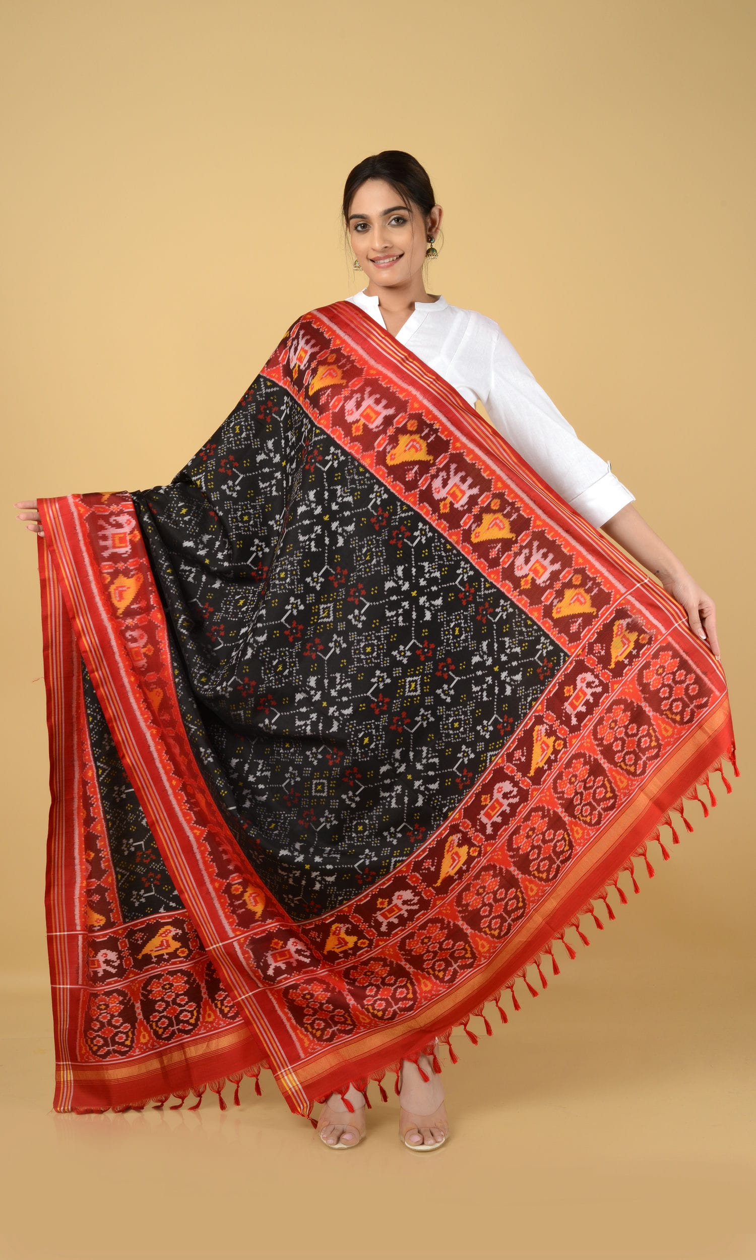 Single Ikat Patola Dupatta Nau Ratan
