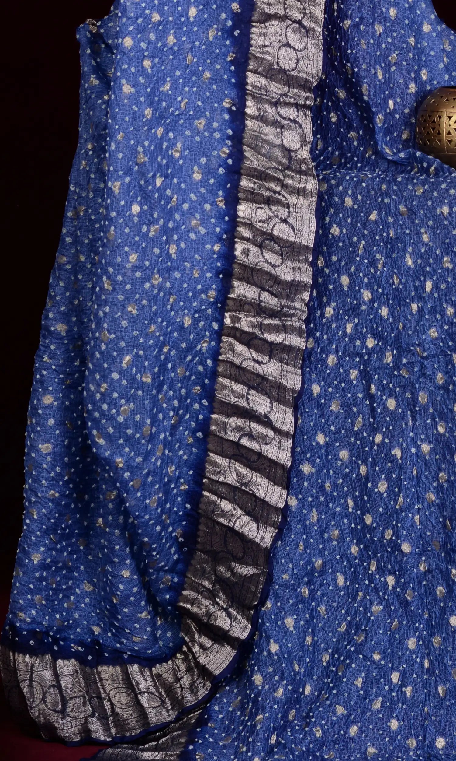 Kota Doriya Banarasi Weave Bandhani Saree