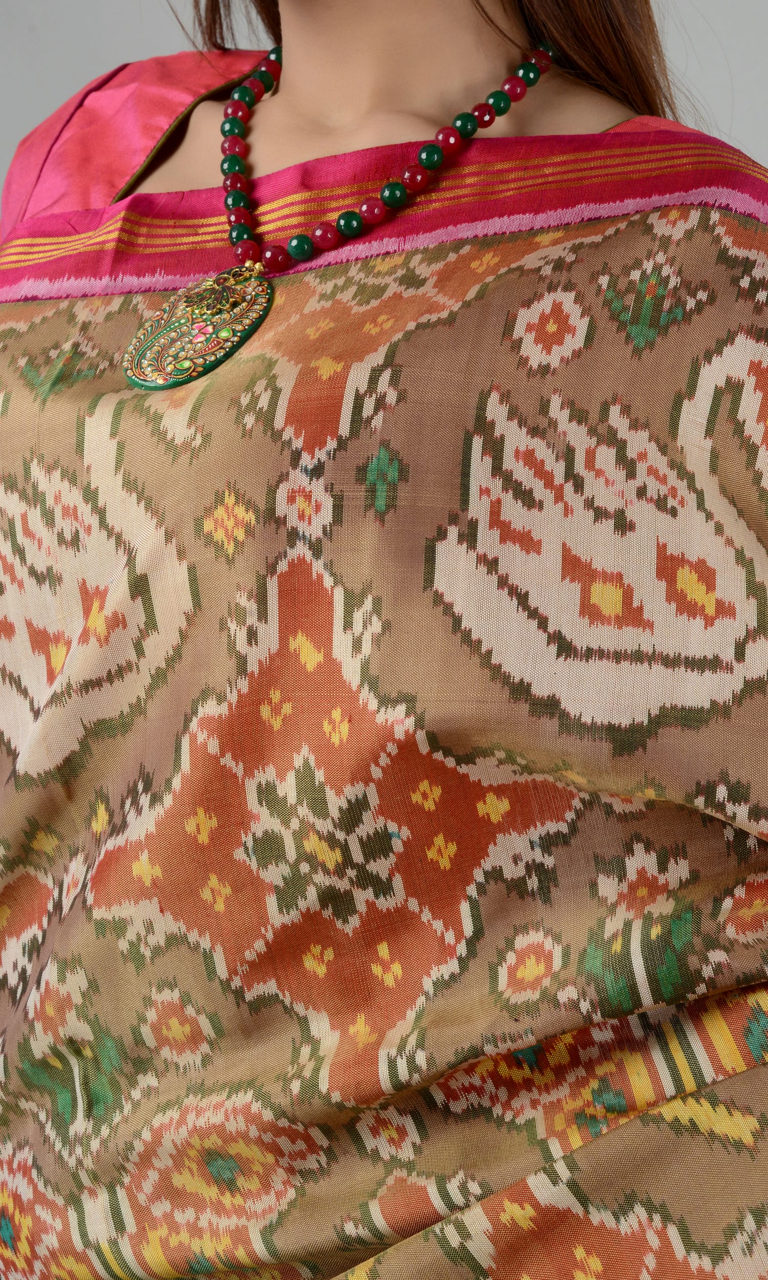 Single Ikat Patola Saree Patola Motifs