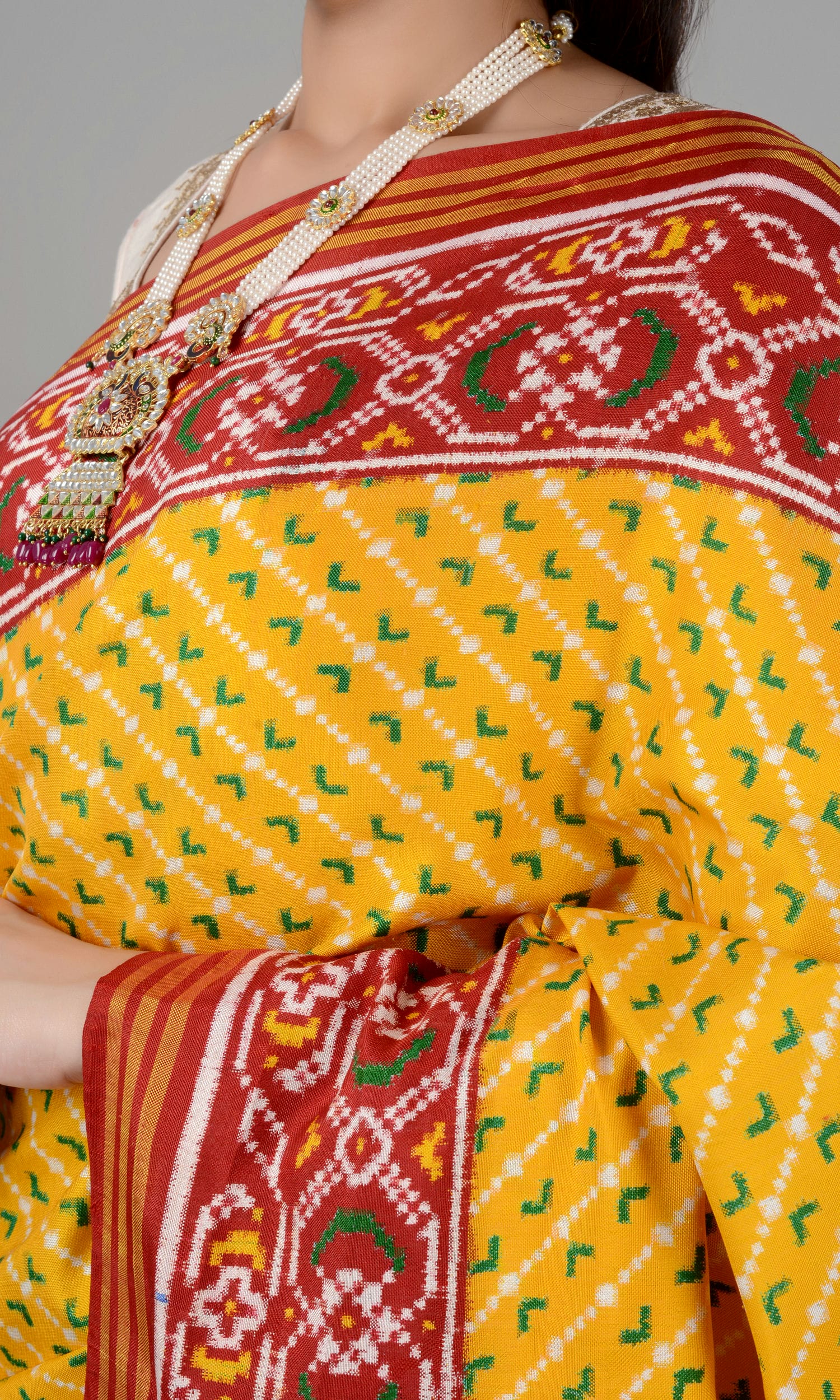 Double Ikat Patola Saree Laheriya