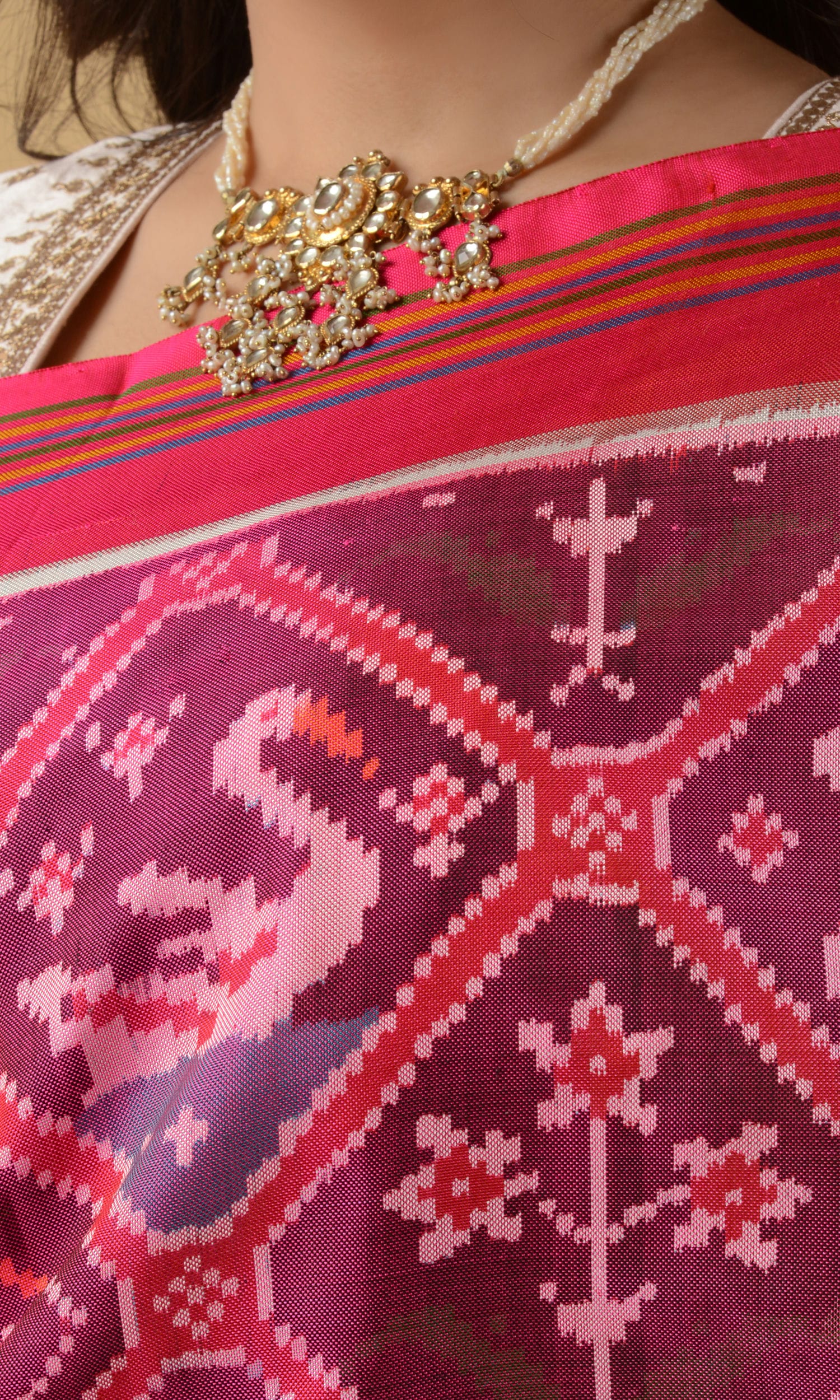 Single Ikat Patola Saree 9 Motifs
