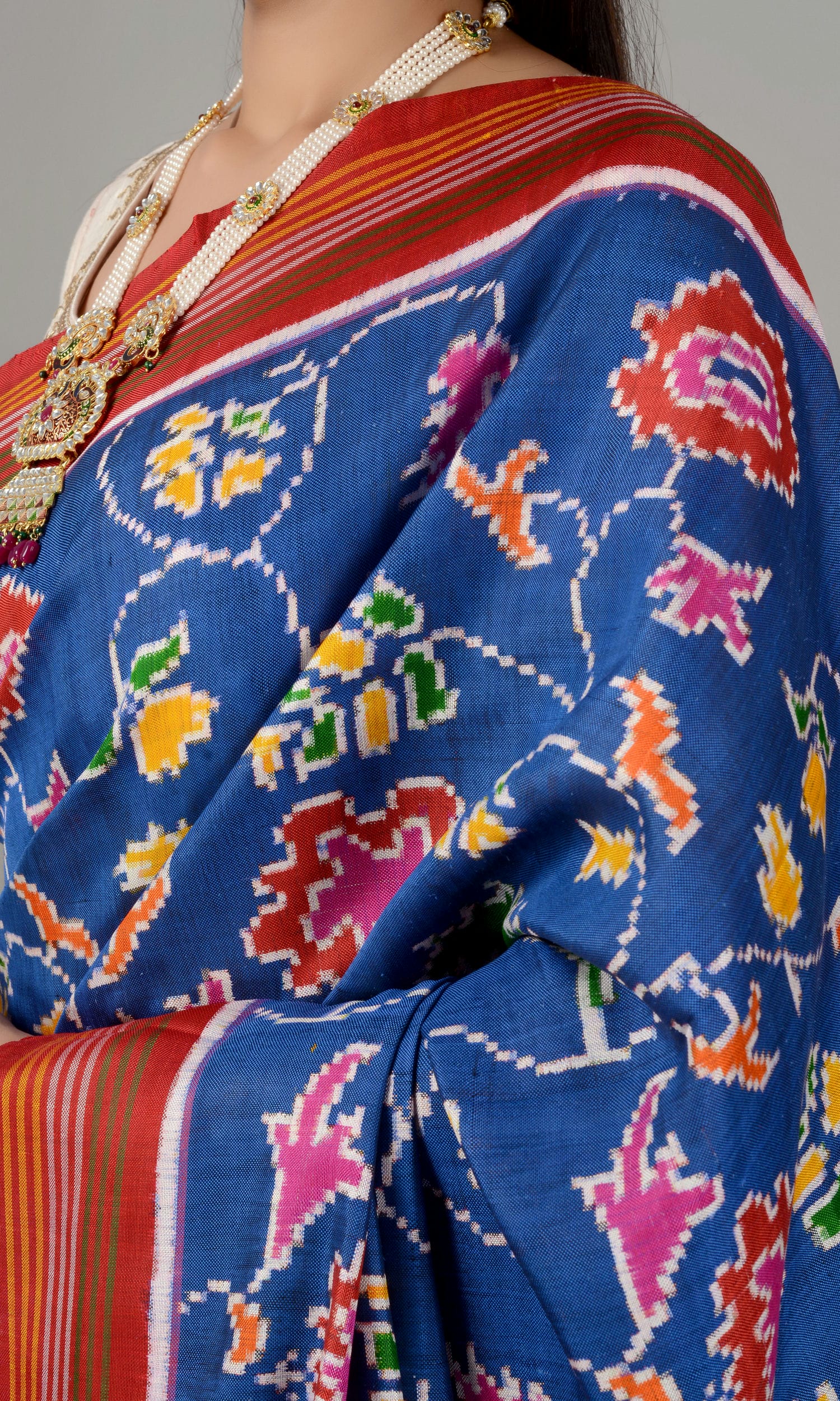 Double Ikat Patola Saree Jaal
