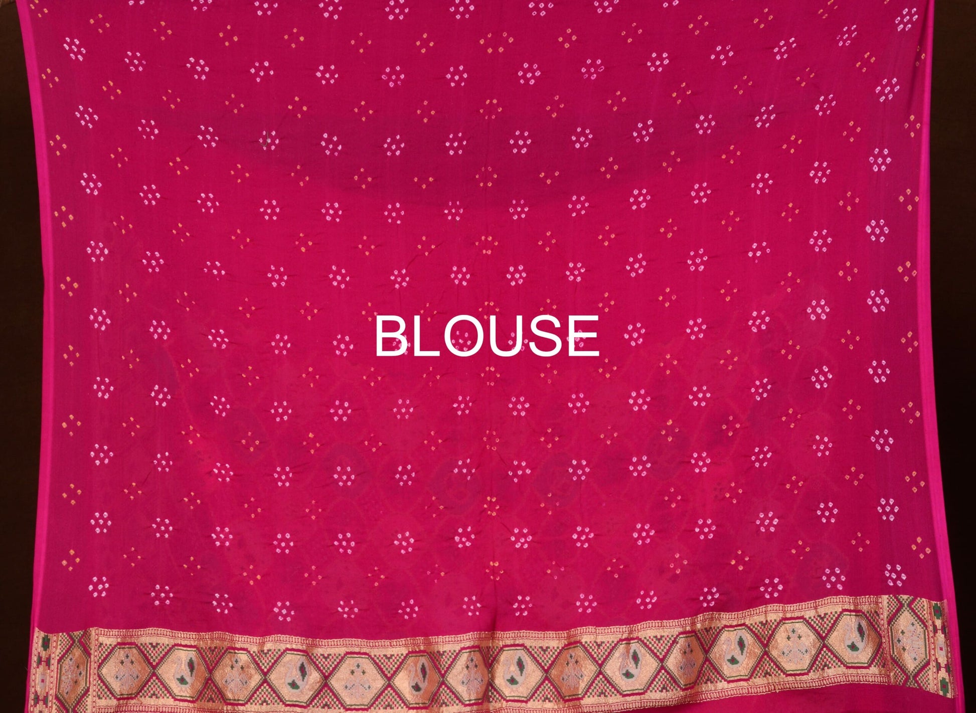 Banarasi Patola Weave Bandhani Saree Navdip Tundiya