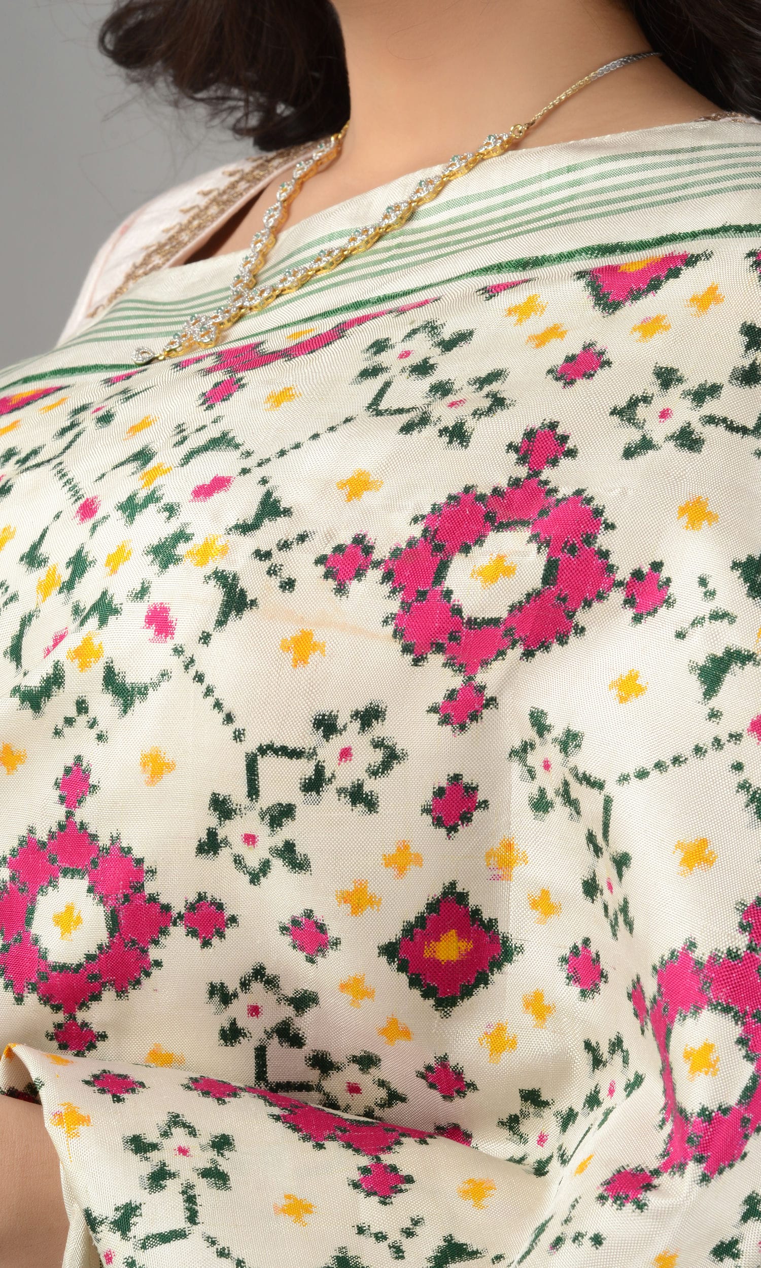 Double Ikat Patola Saree Nau Ratan