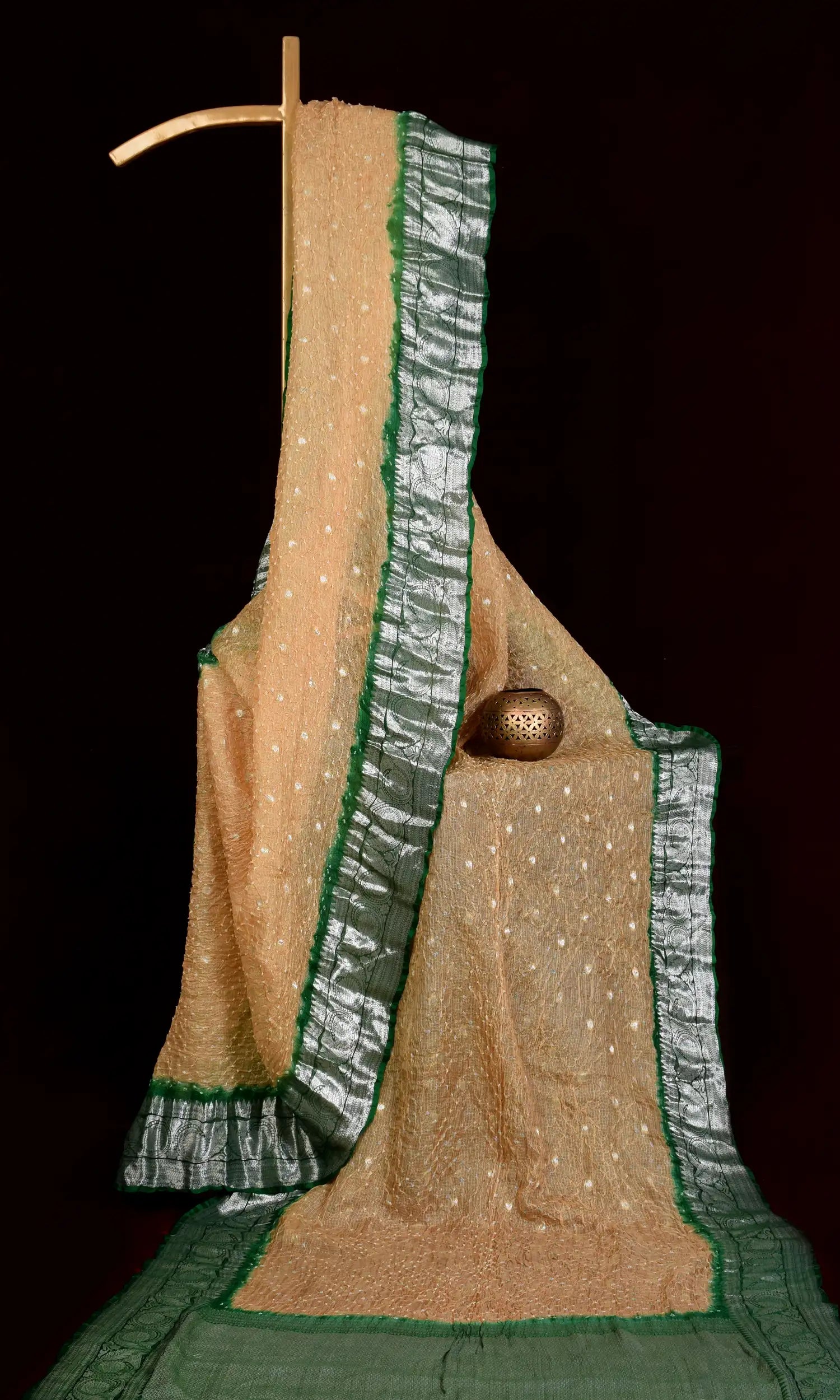 Kota Doriya Banarasi Weave Bandhani Saree