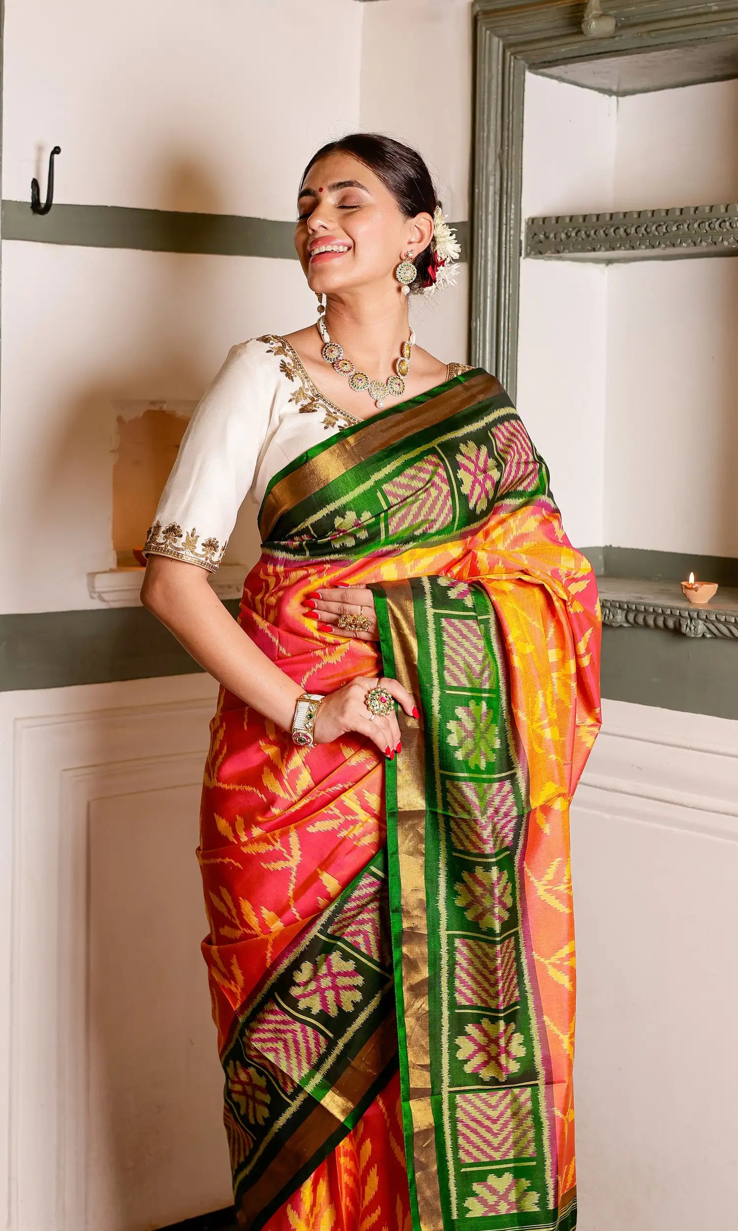 Rajkoti Patola Saree