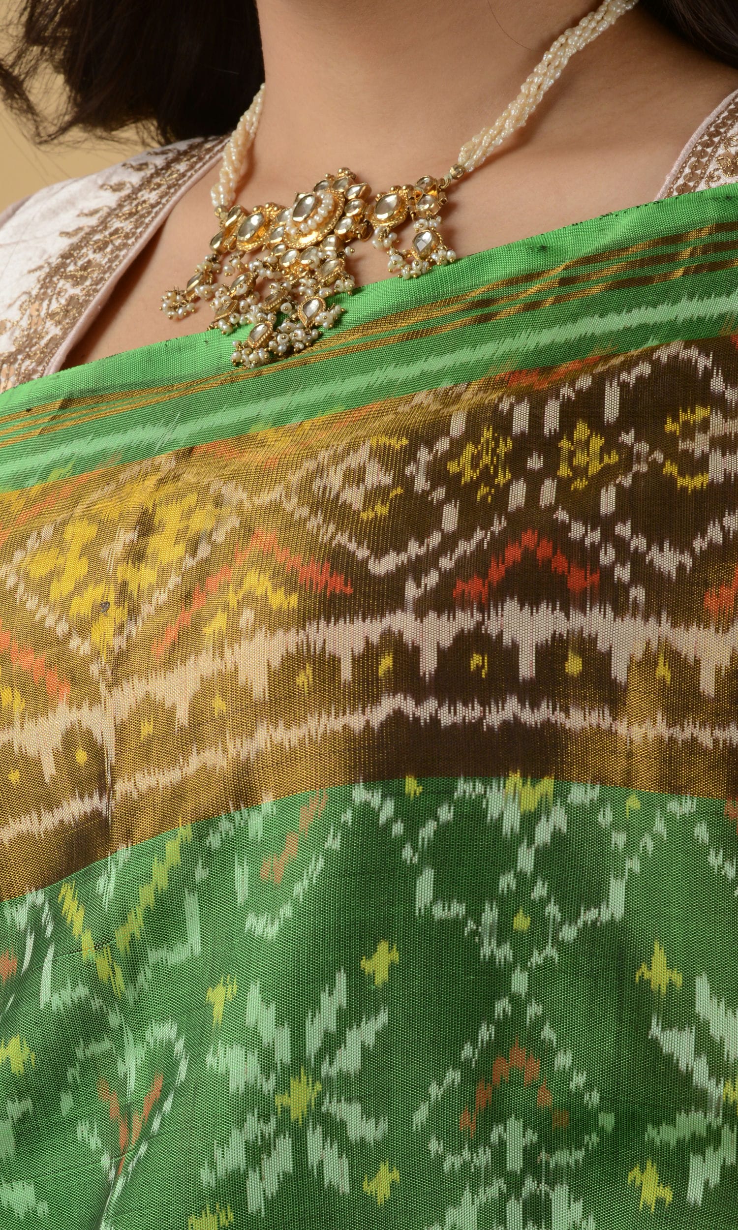 Rajkoti Patola Saree Manekchowk Flower