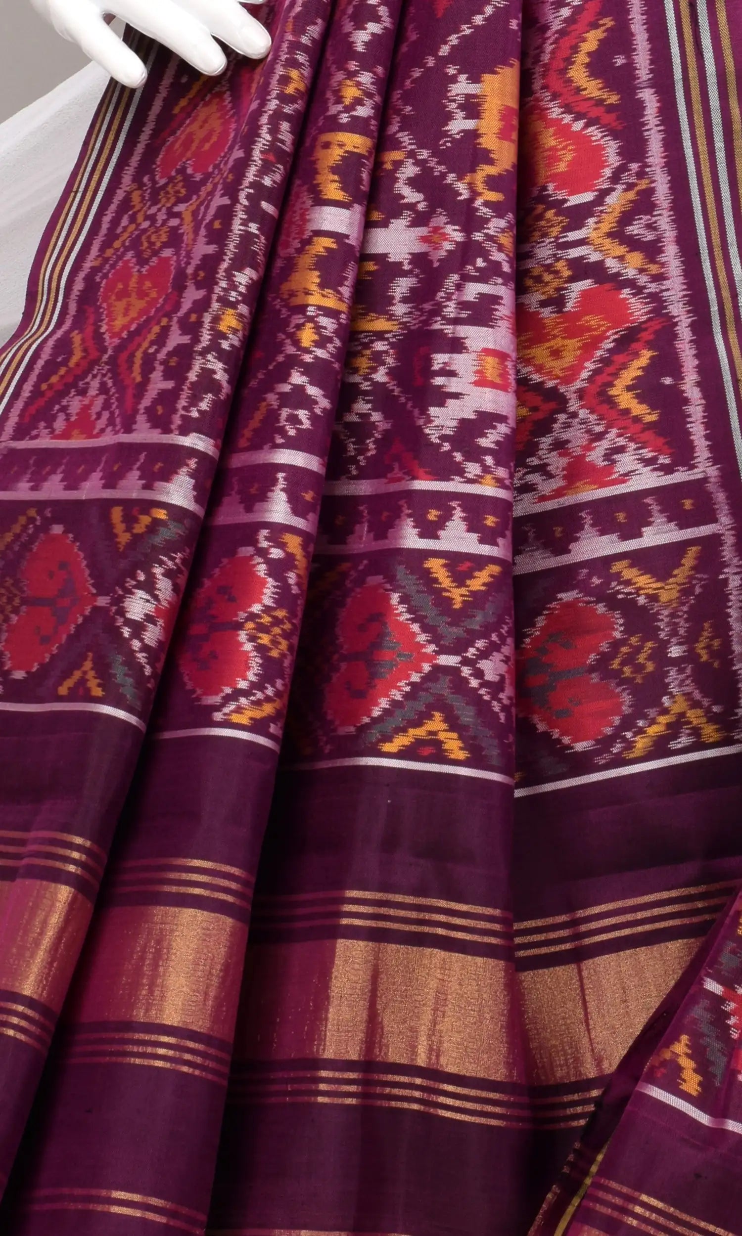 Single Ikat Patola Dupatta