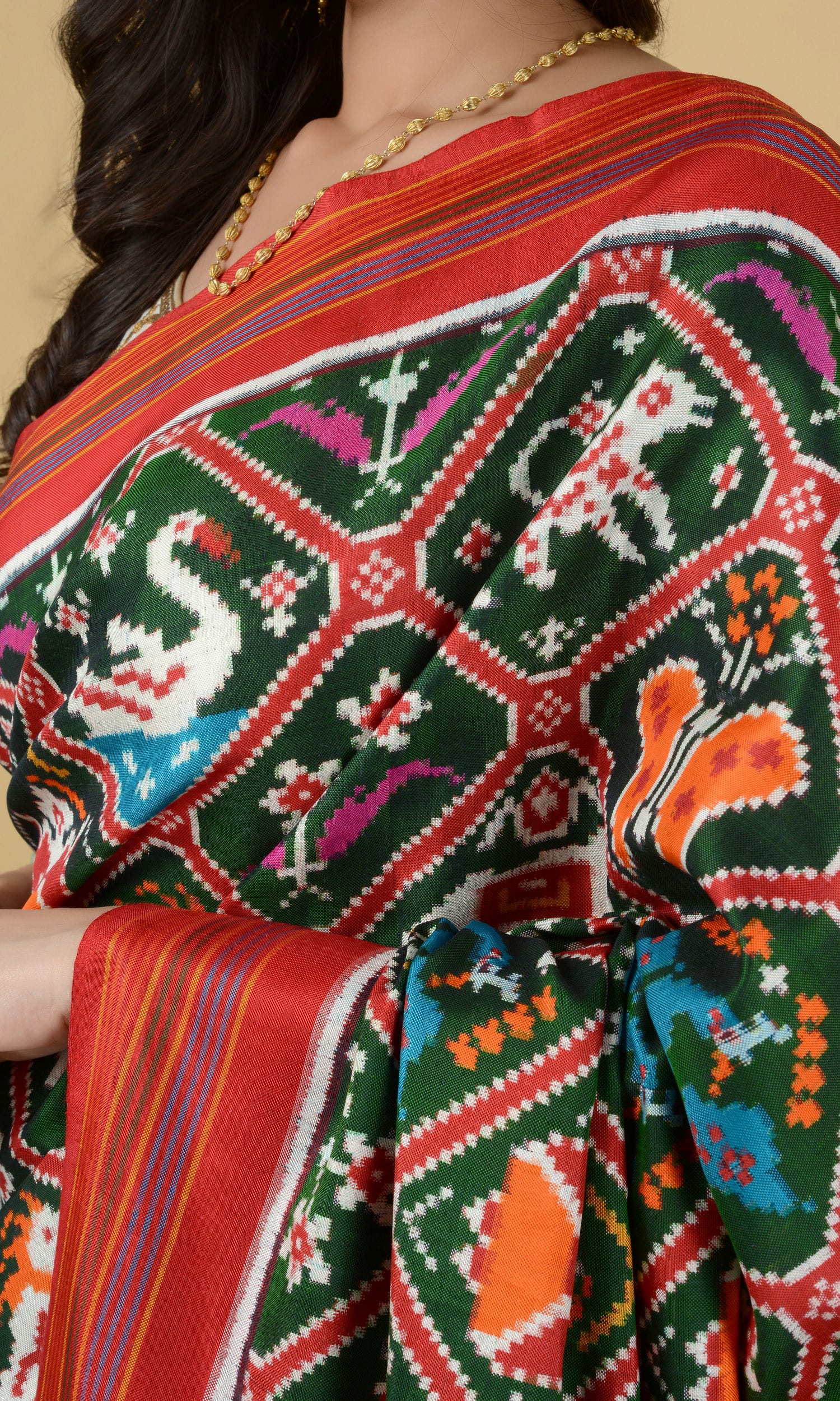 Double Ikat Patola Saree 9 Motif