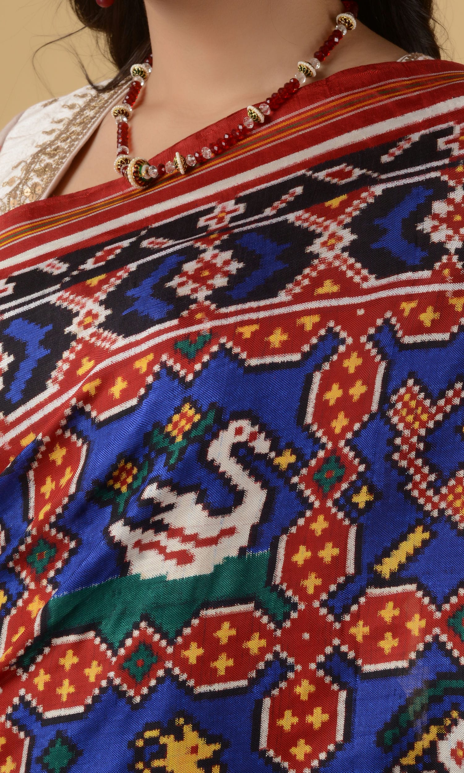 Double Ikat Patola Saree 9 Motifs