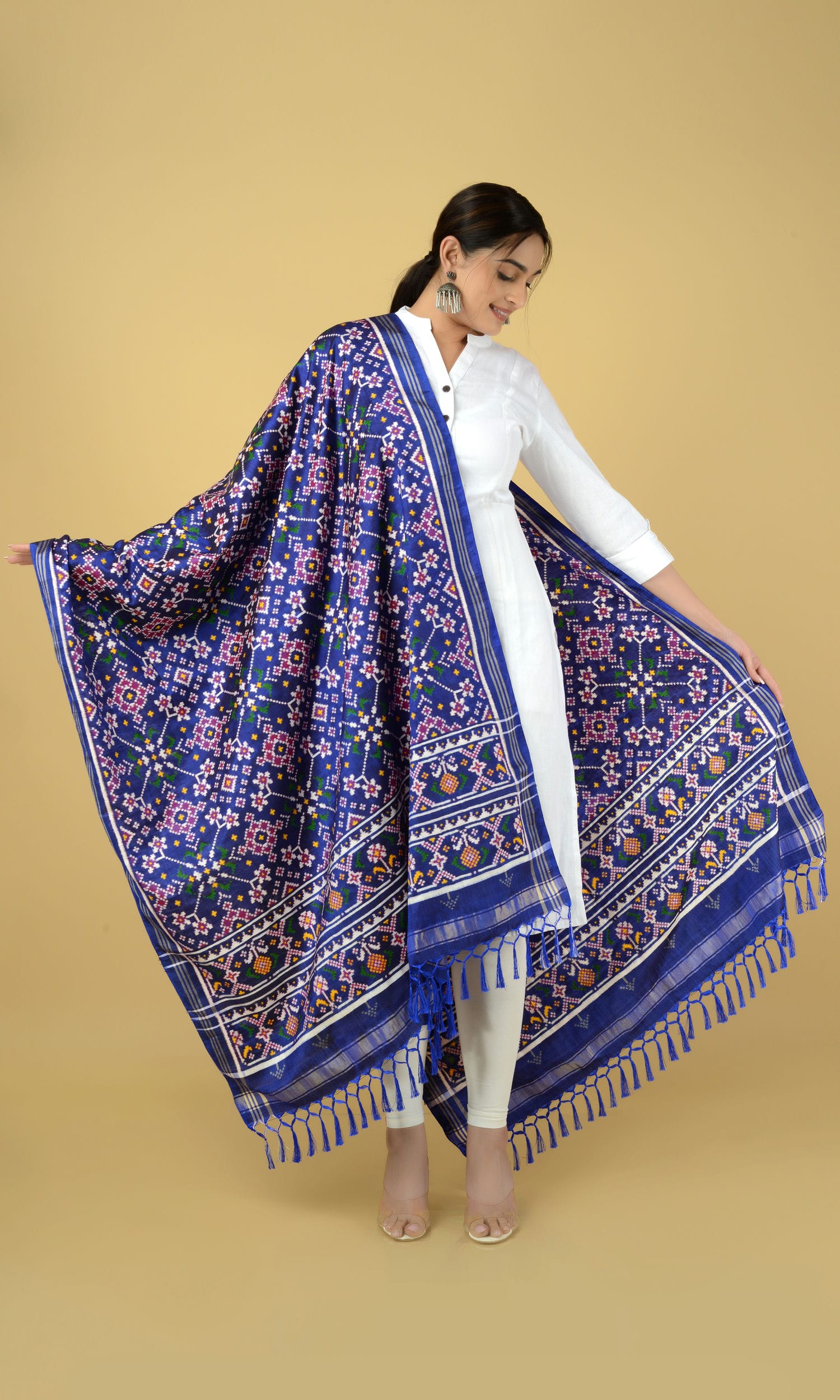 Double Ikat Patola Dupatta Nau Ratan